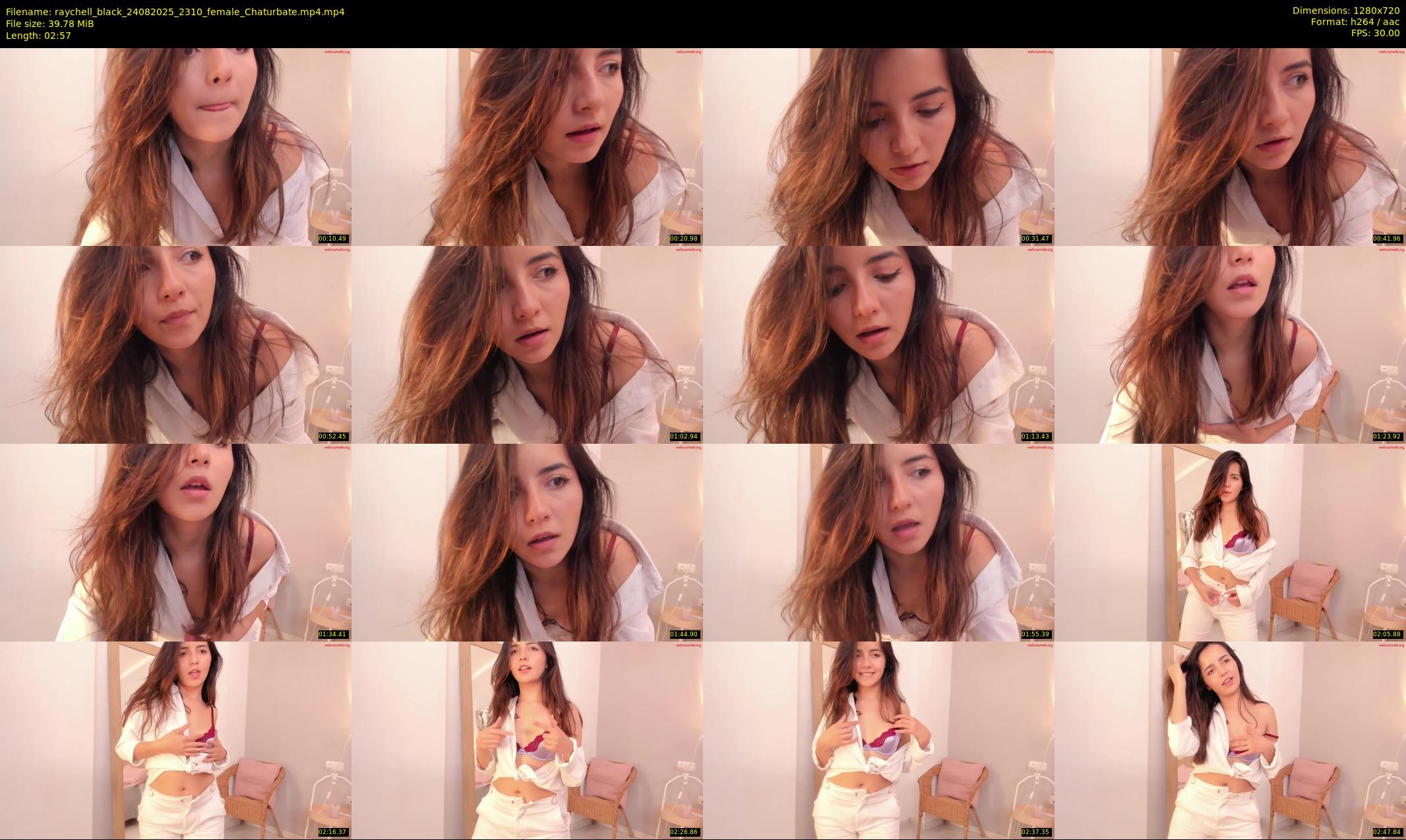raychell_black — 3 minute Chaturbate female cam show recording, 720p, Aug 24, 2025