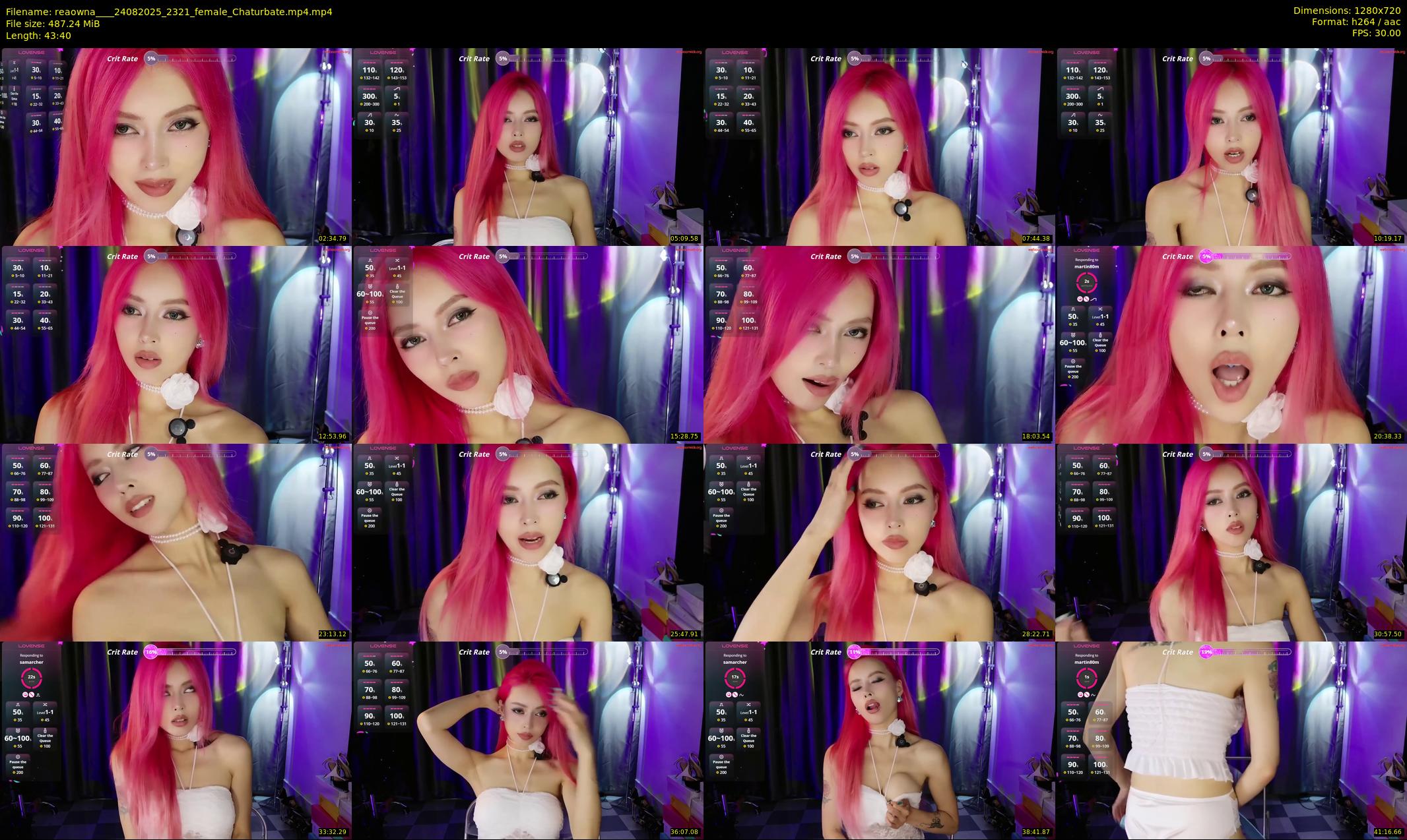 reaowna___ — 44 minute Chaturbate female cam show recording, 720p, Aug 24, 2025
