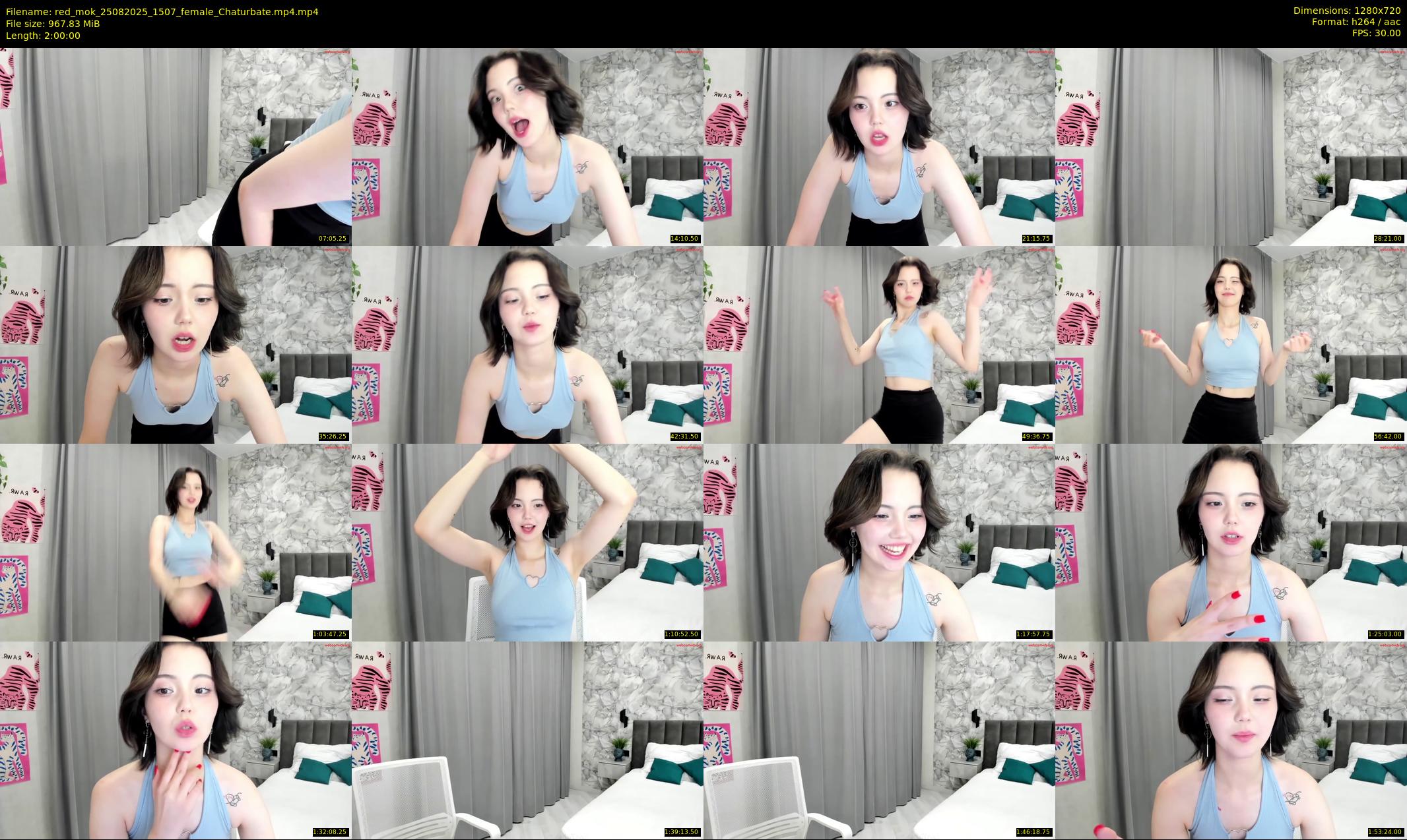 red_mok — 120 minute Chaturbate female cam show recording, 720p, Aug 25, 2025