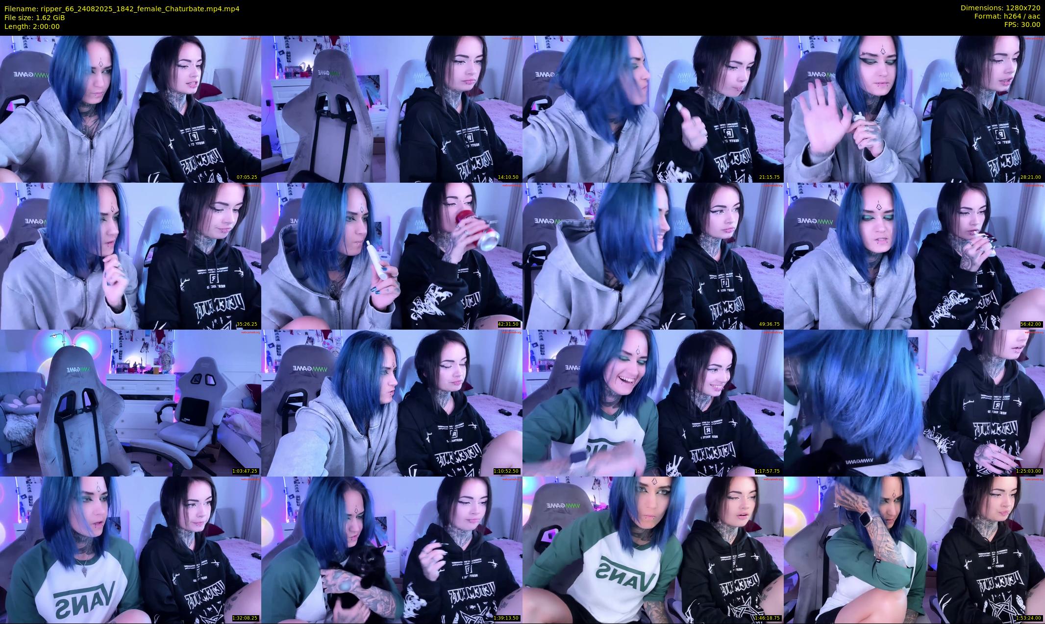 ripper_66 — 120 minute Chaturbate female cam show recording, 720p, Aug 24, 2025