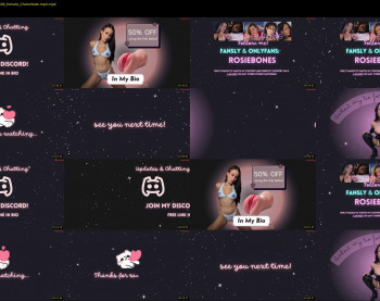 rosiebones — 48 minute Chaturbate female cam show recording, 720p, Aug 24, 2025