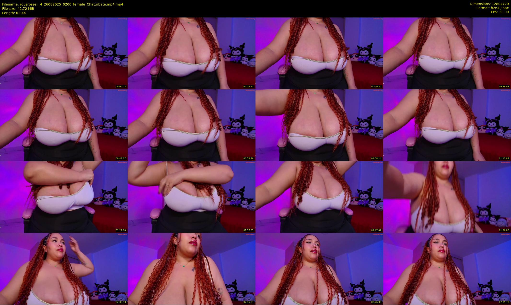 rousrossell_4 — 3 minute Chaturbate female cam show recording, 720p, Aug 26, 2025