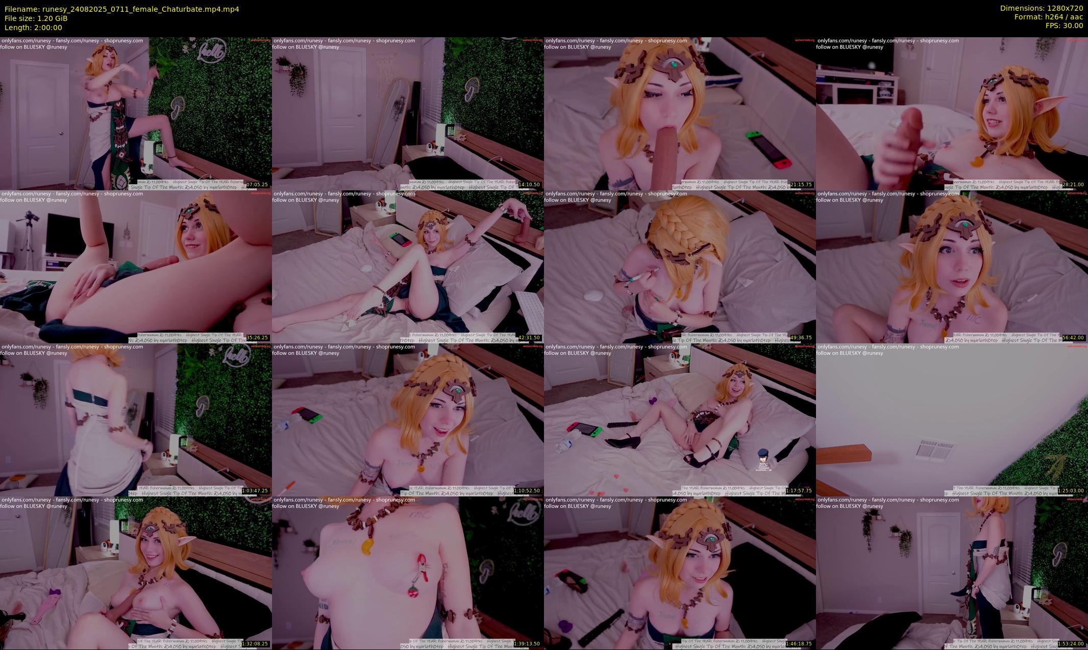 runesy — 120 minute Chaturbate female cam show recording, 720p, Aug 24, 2025