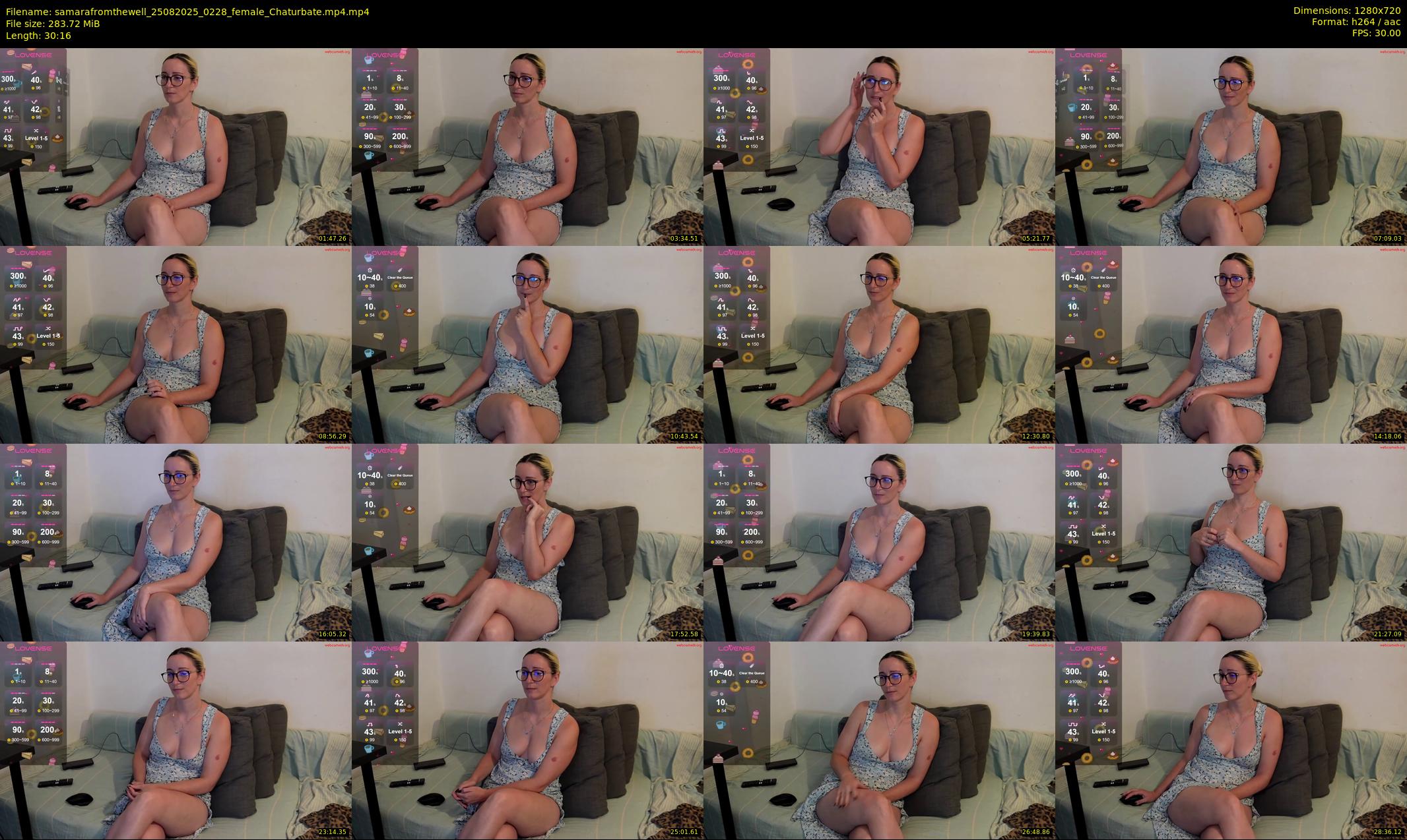 samarafromthewell — 31 minute Chaturbate female cam show recording, 720p, Aug 25, 2025