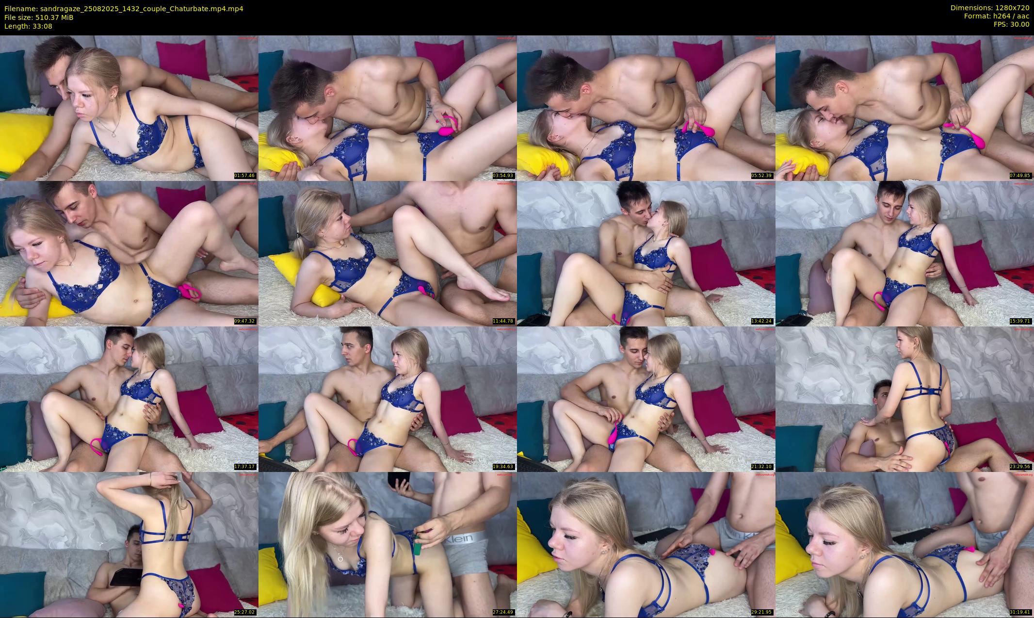 sandragaze — 34 minute Chaturbate couple cam show recording, 720p, Aug 25, 2025