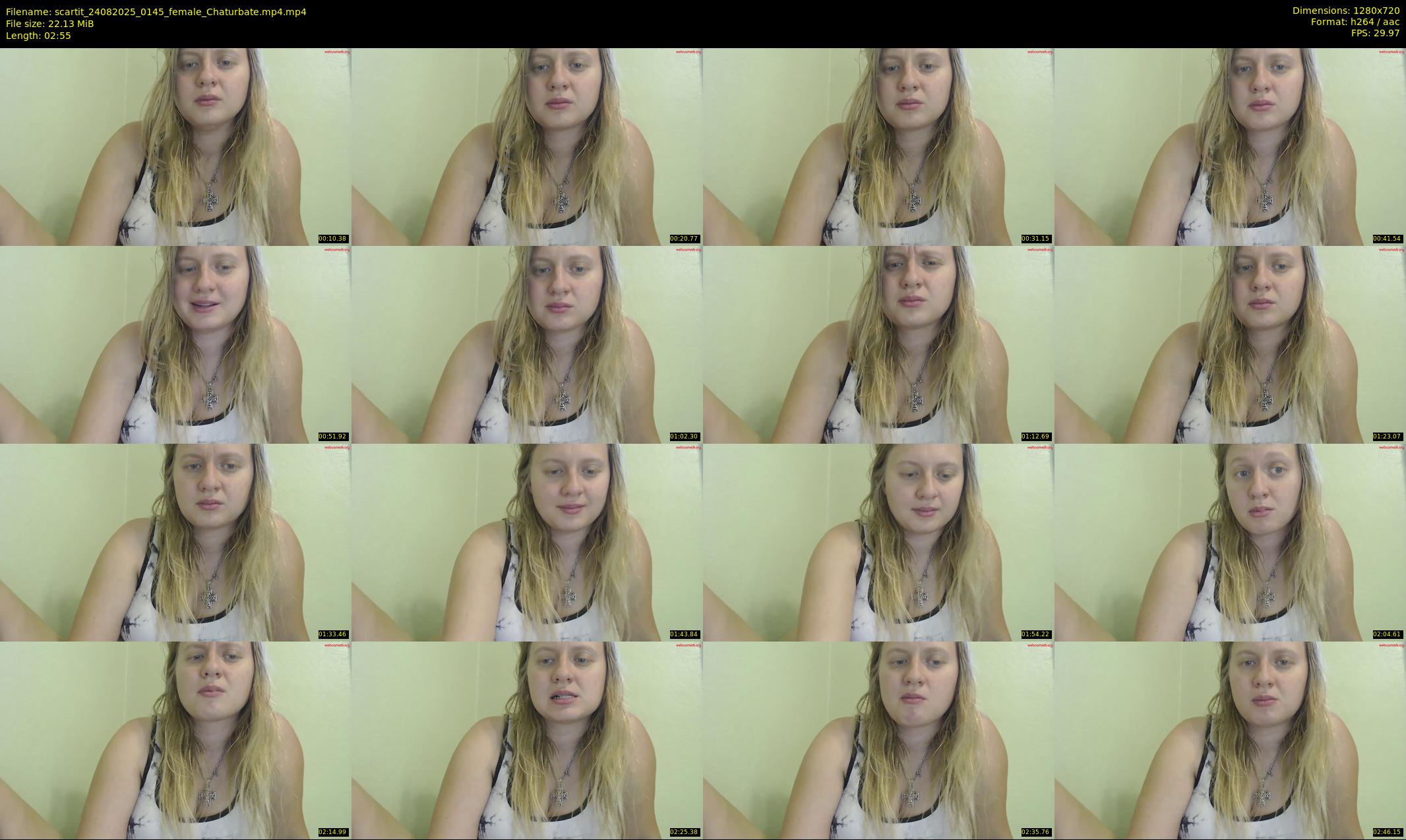 scartit — 3 minute Chaturbate female cam show recording, 720p, Aug 24, 2025