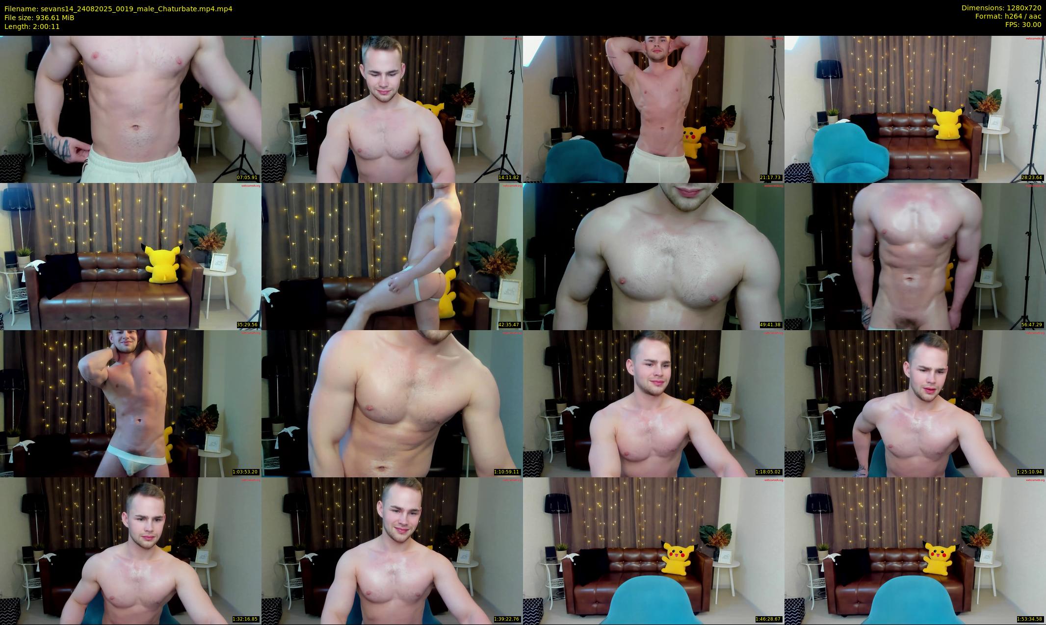 sevans14 — 121 minute Chaturbate male cam show recording, 720p, Aug 24, 2025