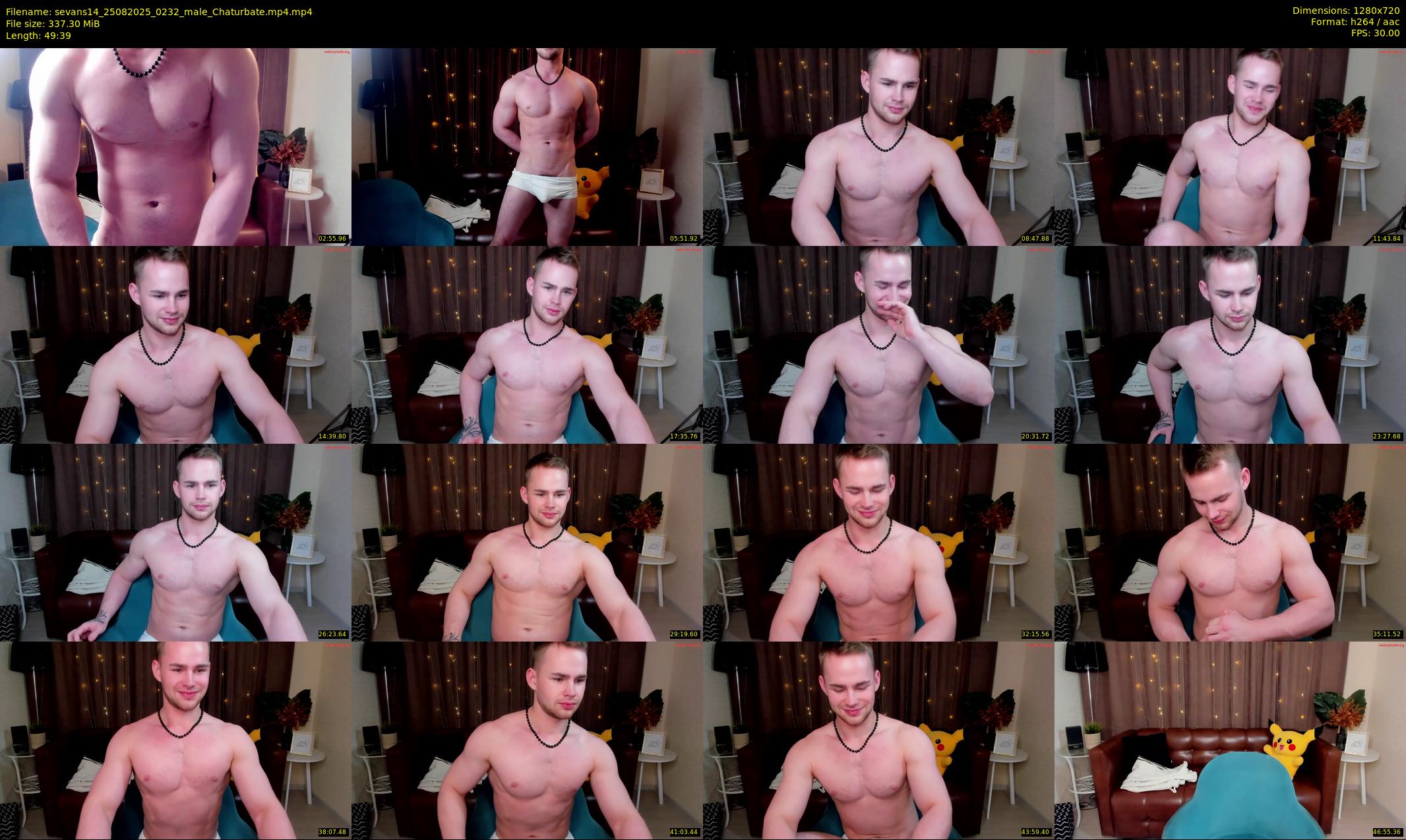 sevans14 — 50 minute Chaturbate male cam show recording, 720p, Aug 25, 2025