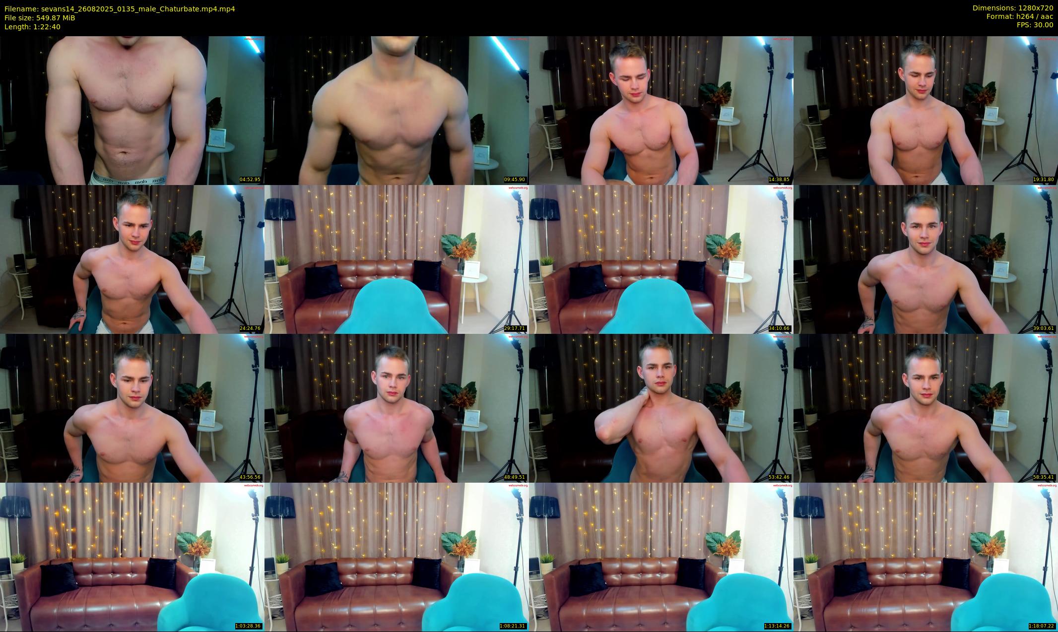 sevans14 — 83 minute Chaturbate male cam show recording, 720p, Aug 26, 2025