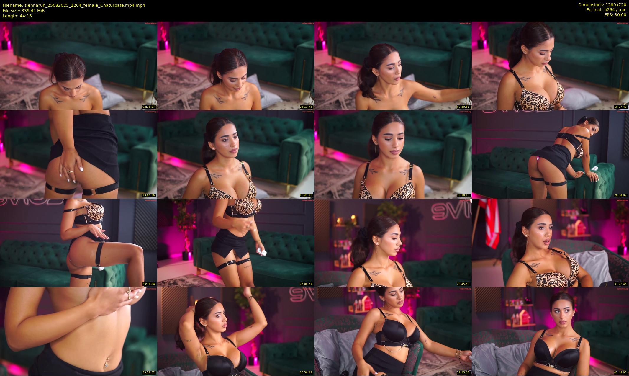 siennaruh — 45 minute Chaturbate female cam show recording, 720p, Aug 25, 2025