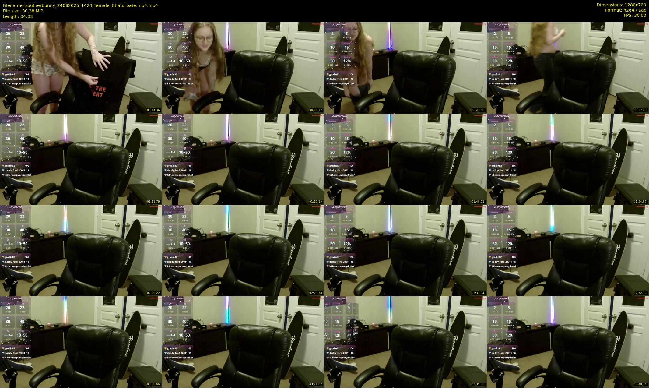 southerbunny — 5 minute Chaturbate female cam show recording, 720p, Aug 24, 2025