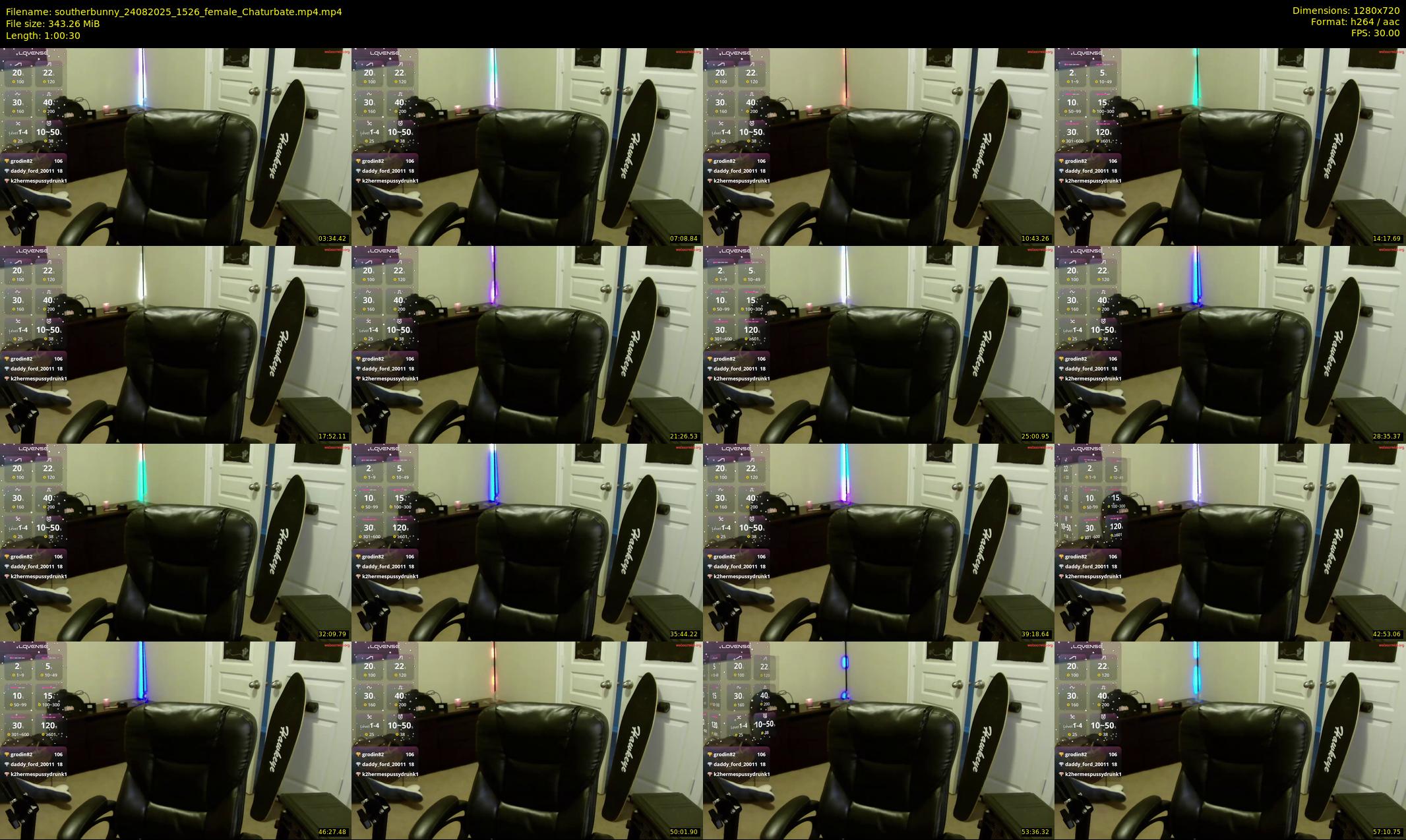 southerbunny — 61 minute Chaturbate female cam show recording, 720p, Aug 24, 2025