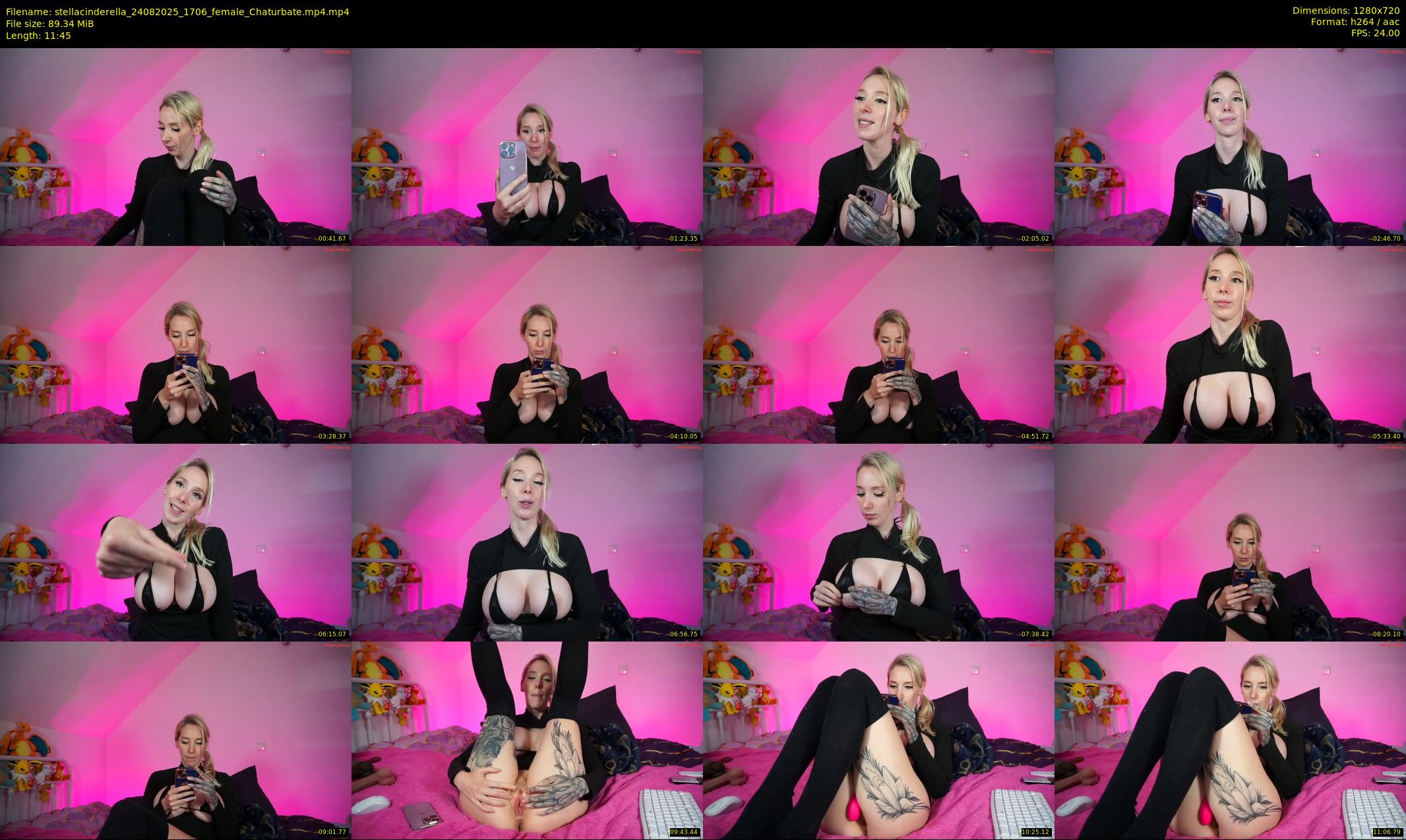 stellacinderella — 12 minute Chaturbate female cam show recording, 720p, Aug 24, 2025