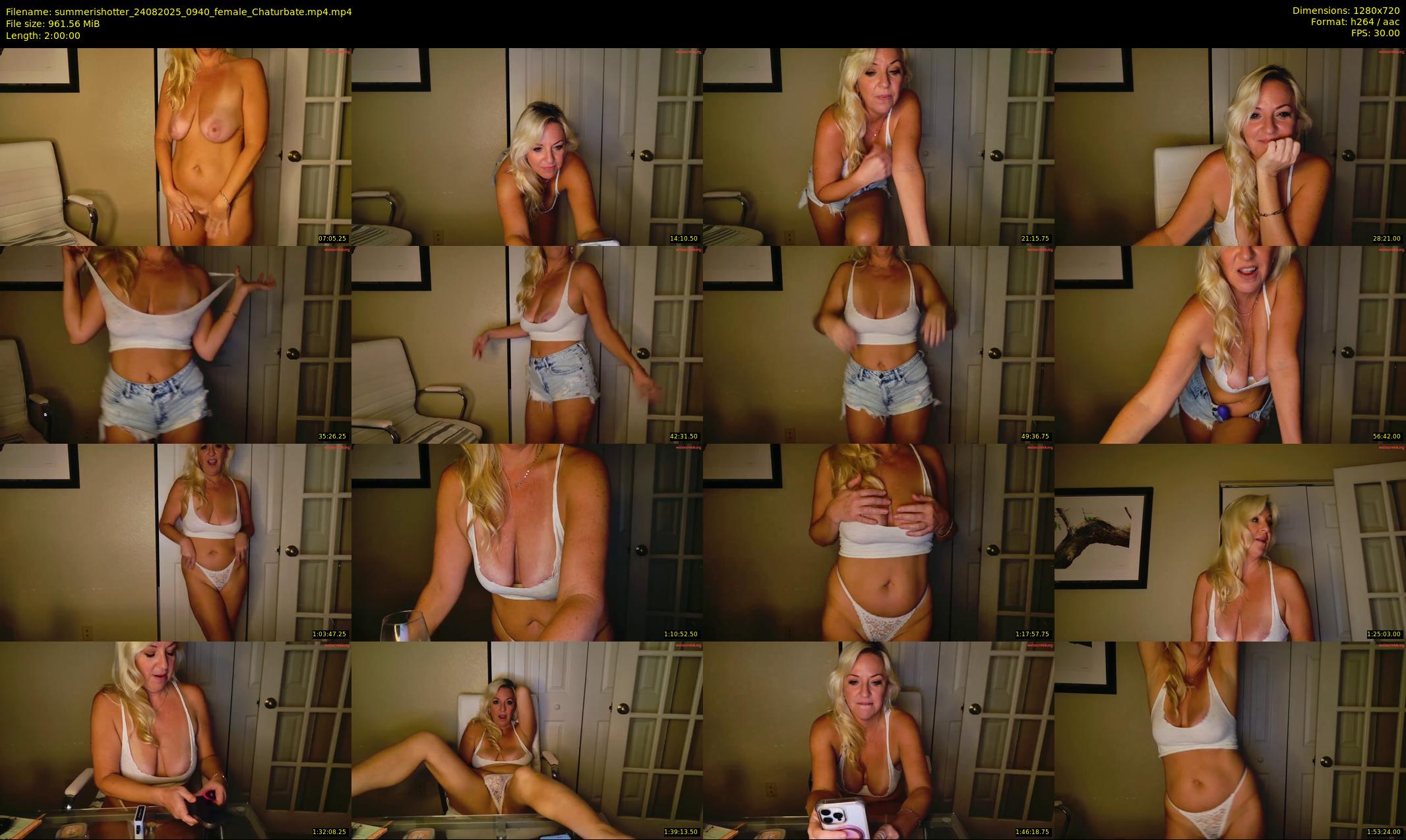 summerishotter — 120 minute Chaturbate female cam show recording, 720p, Aug 24, 2025