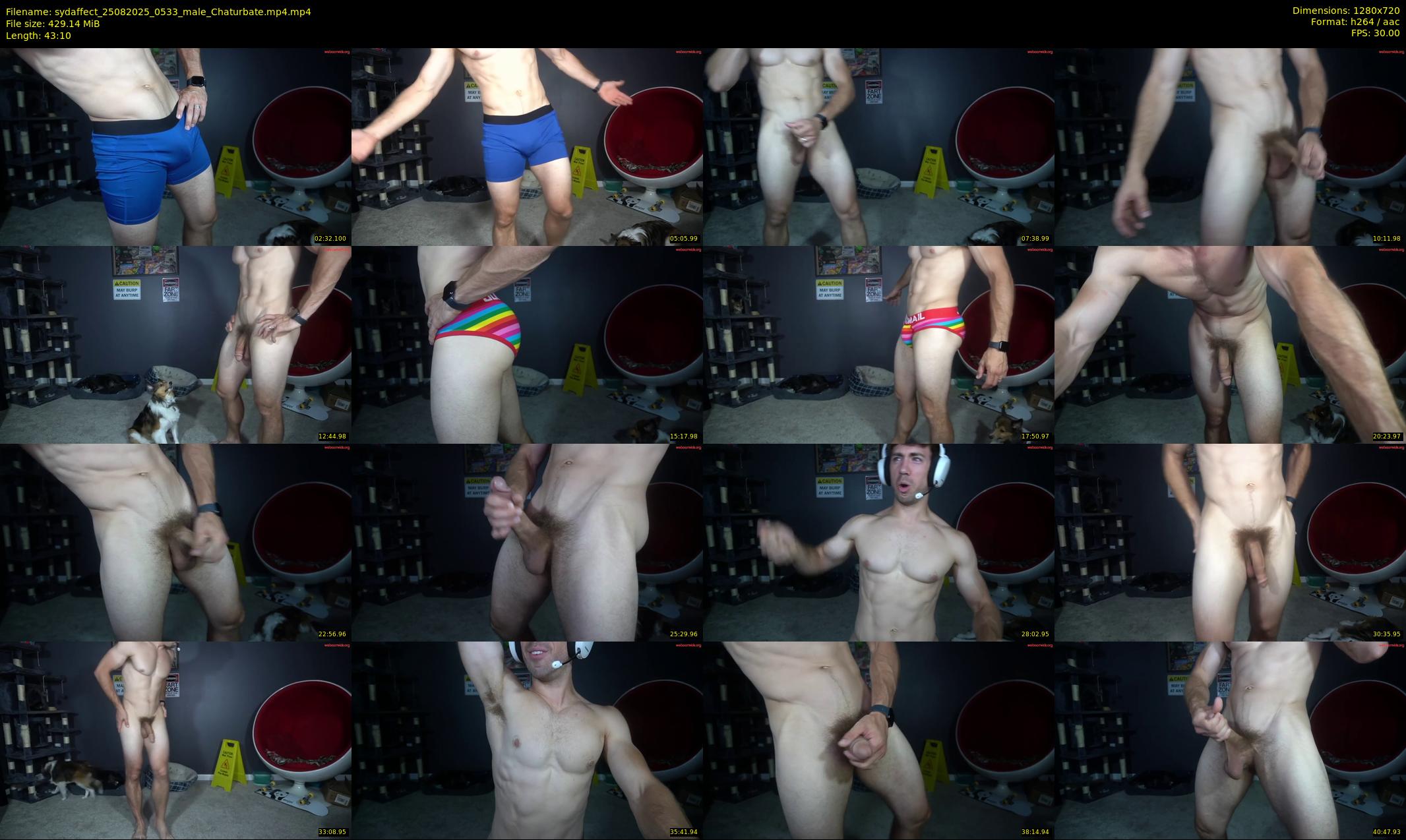 sydaffect — 44 minute Chaturbate male cam show recording, 720p, Aug 25, 2025