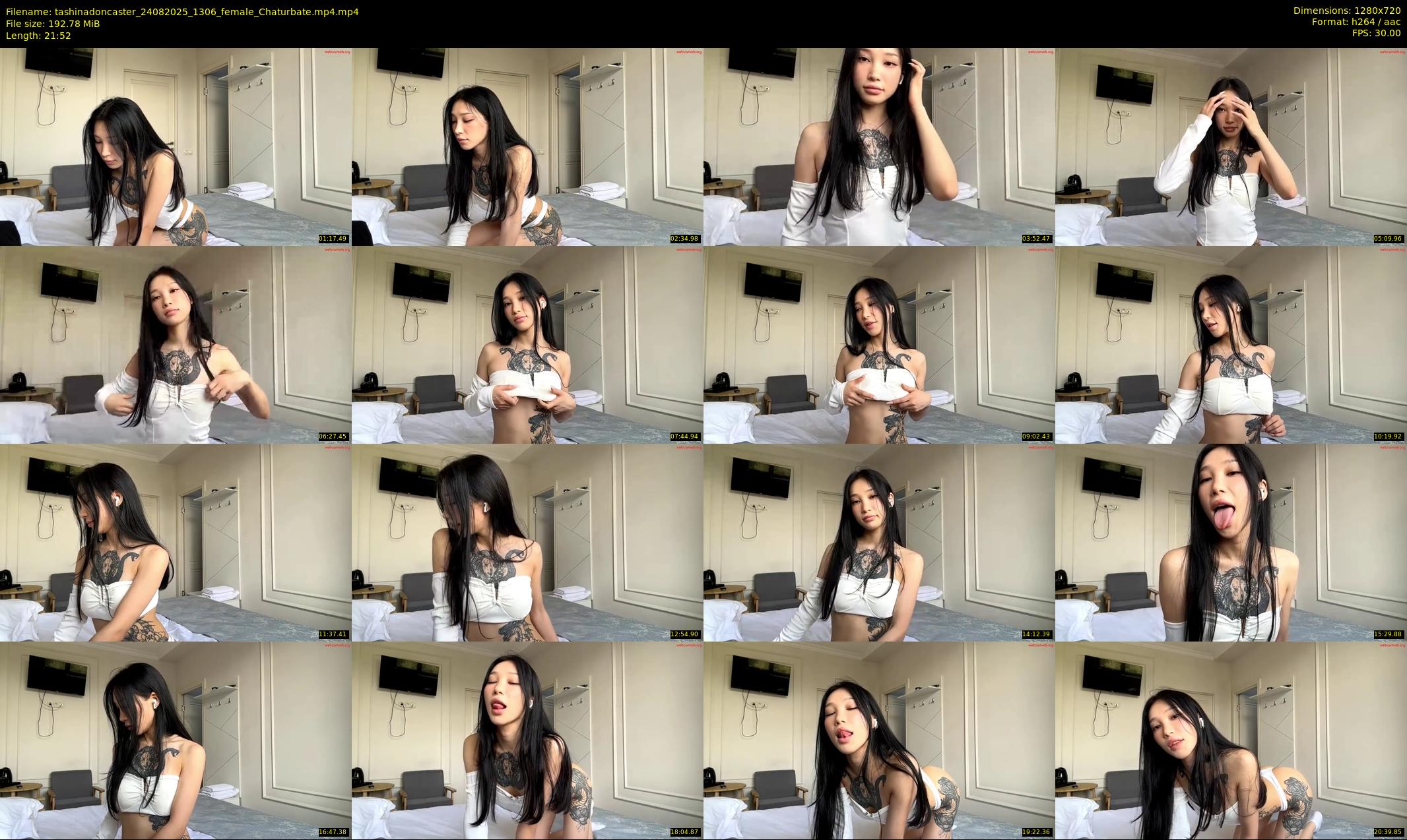 tashinadoncaster — 22 minute Chaturbate female cam show recording, 720p, Aug 24, 2025