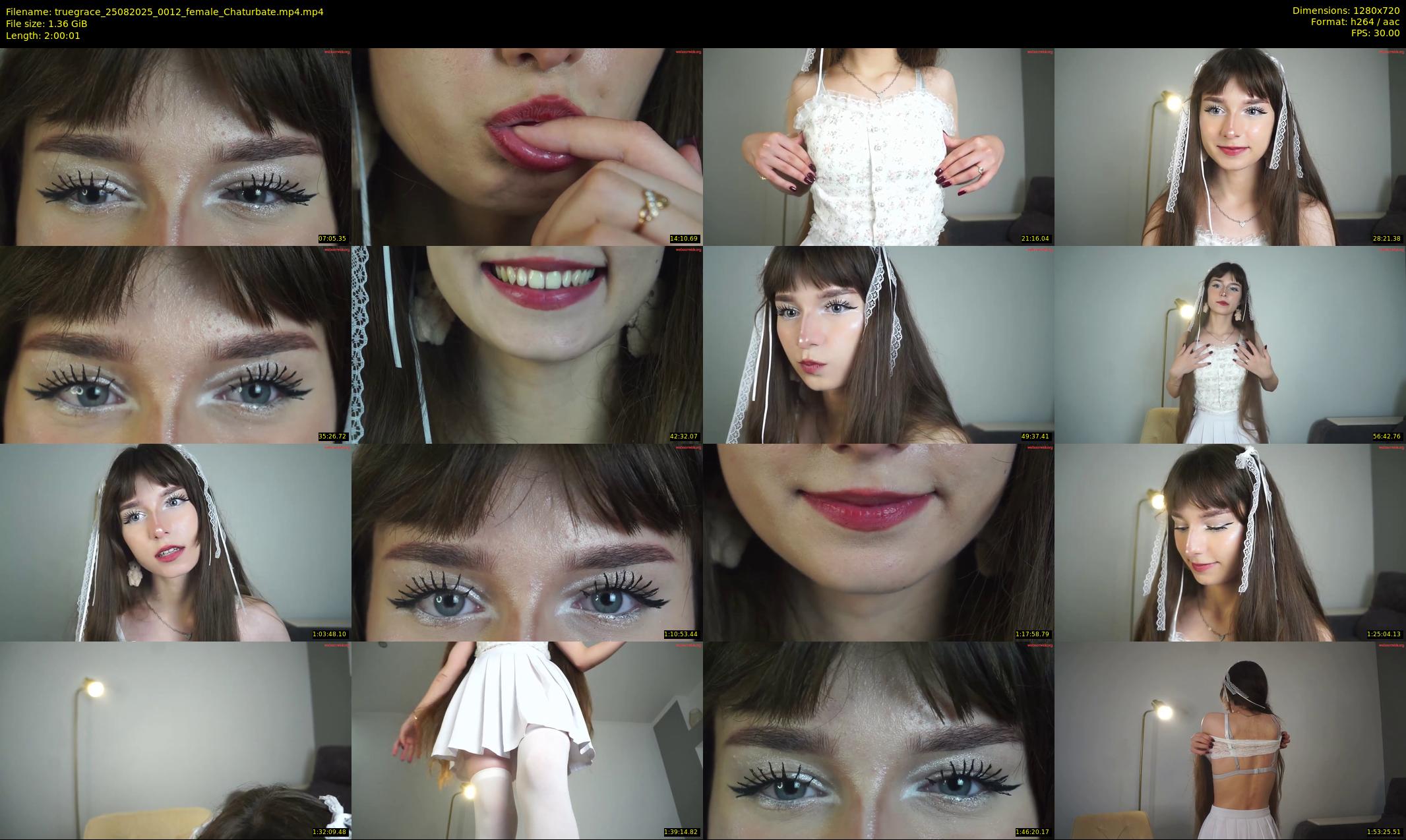 truegrace — 121 minute Chaturbate female cam show recording, 720p, Aug 25, 2025