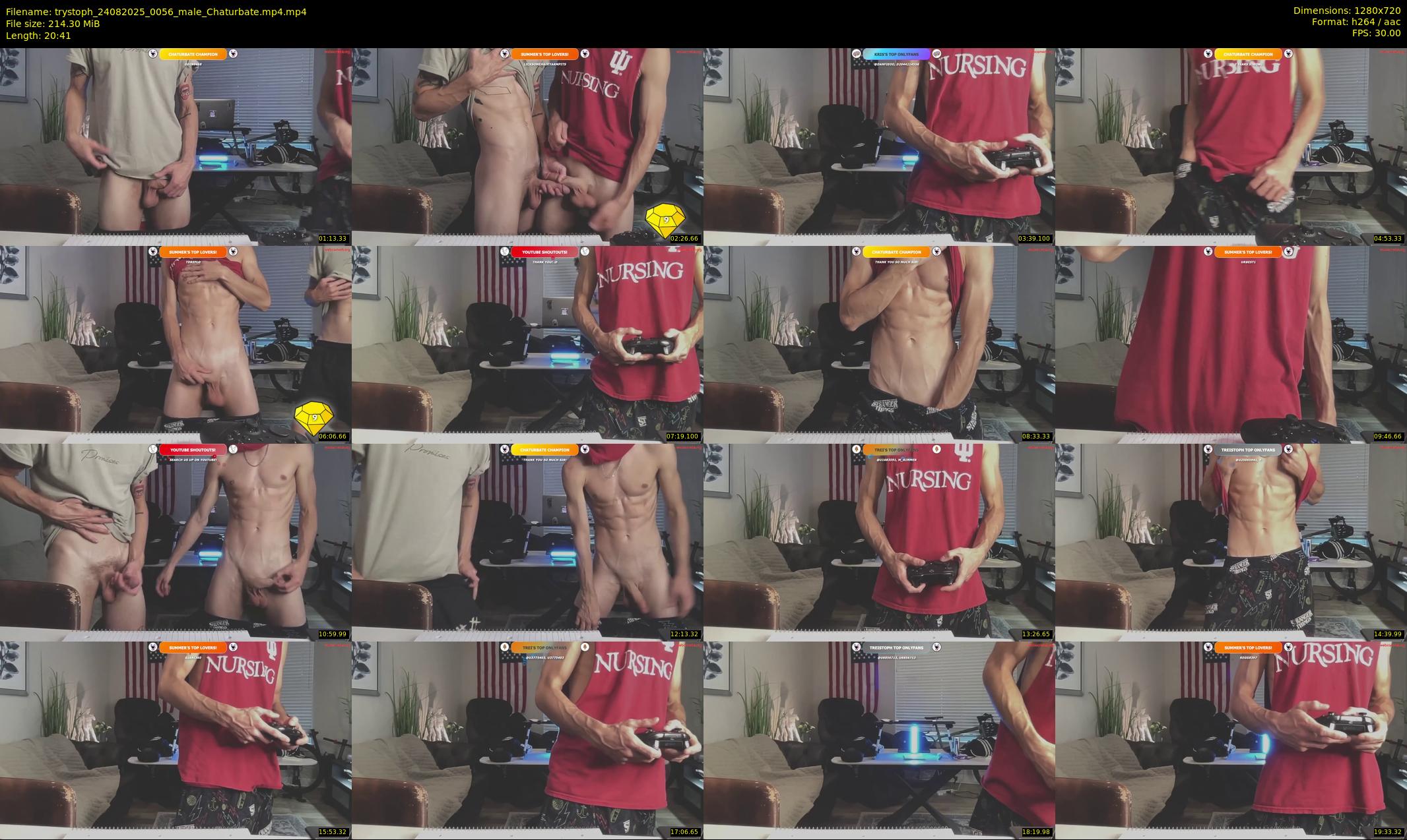 trystoph — 21 minute Chaturbate male cam show recording, 720p, Aug 24, 2025