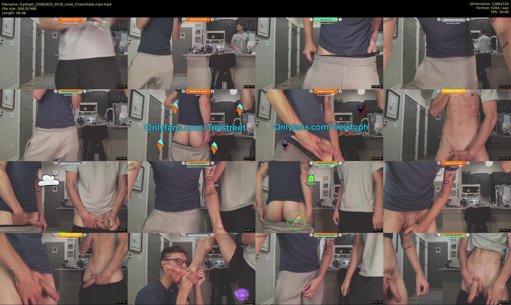 trystoph — 49 minute Chaturbate male cam show recording, 720p, Aug 25, 2025