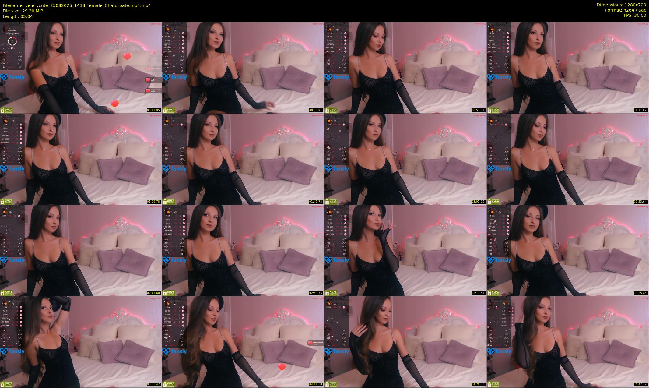 velerycute — 6 minute Chaturbate female cam show recording, 720p, Aug 25, 2025