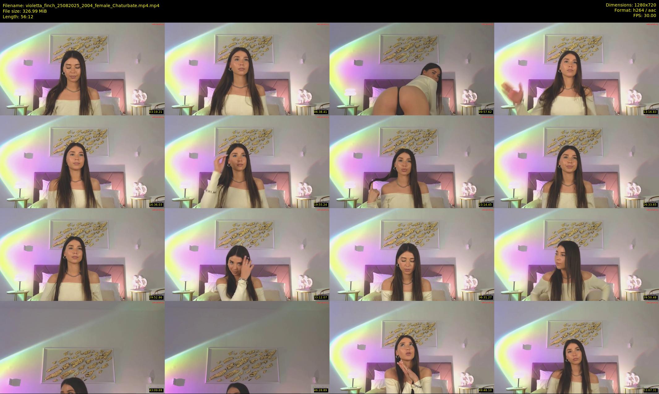 violetta_finch — 57 minute Chaturbate female cam show recording, 720p, Aug 25, 2025