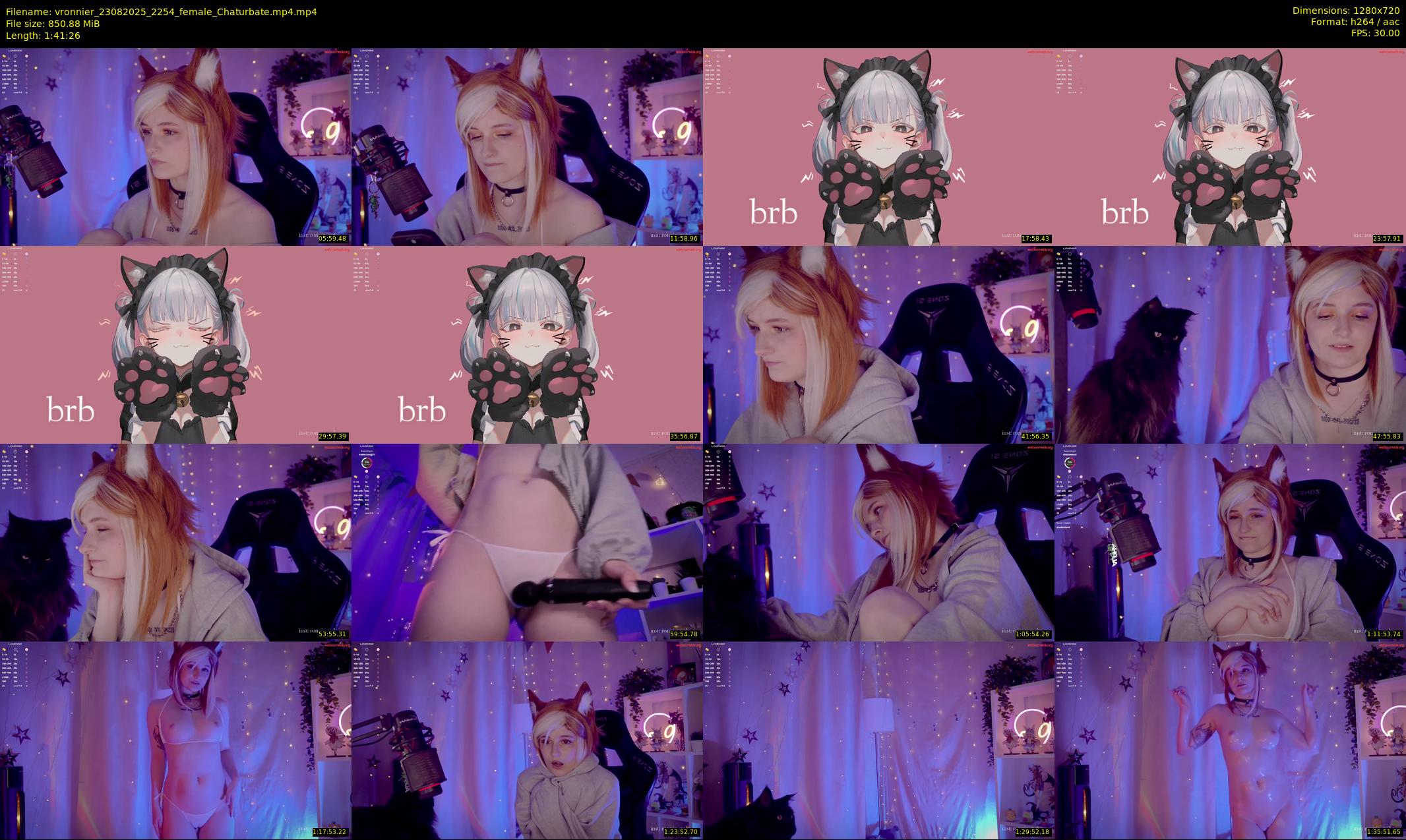 vronnier — 102 minute Chaturbate female cam show recording, 720p, Aug 23, 2025