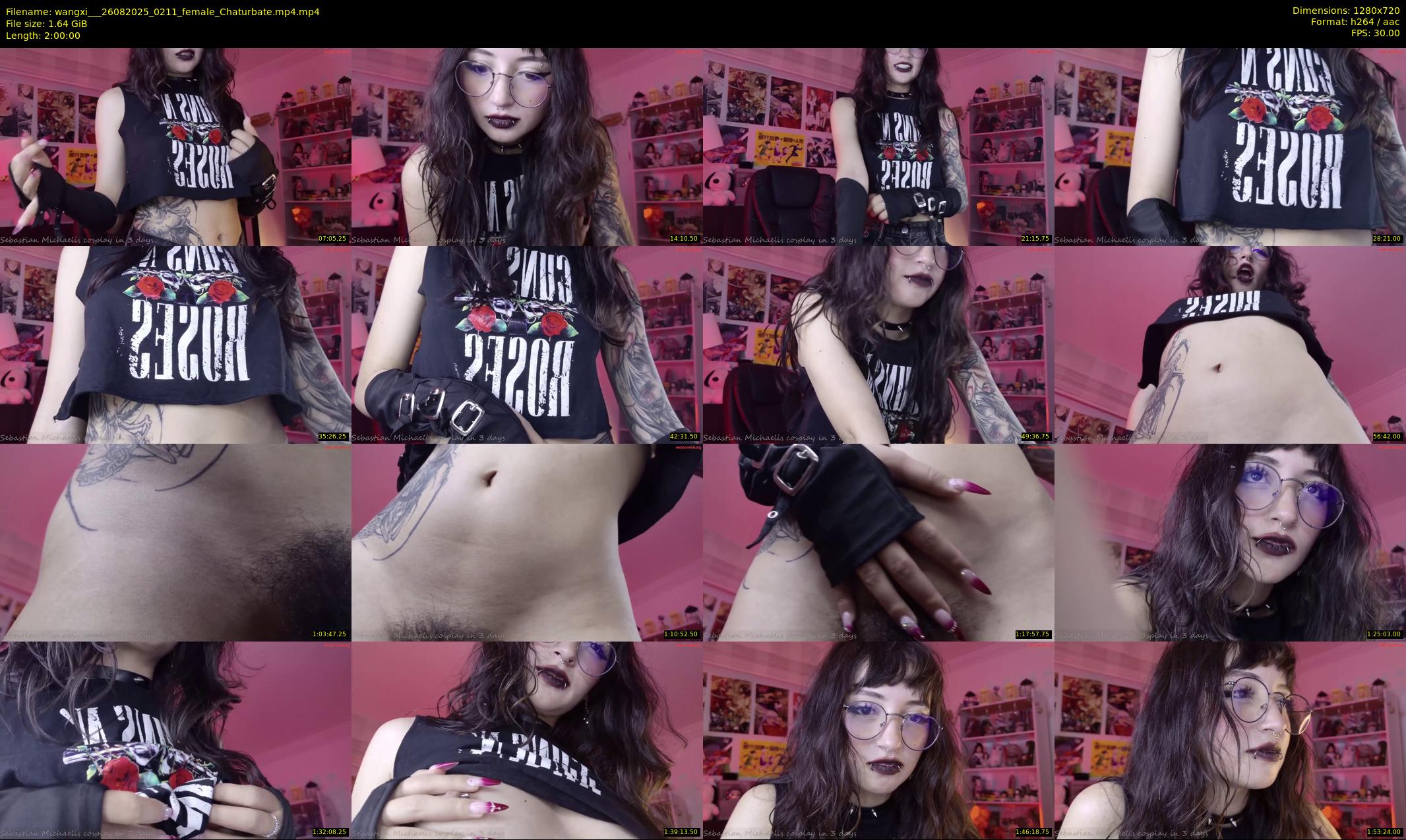 wangxi__ — 120 minute Chaturbate female cam show recording, 720p, Aug 26, 2025