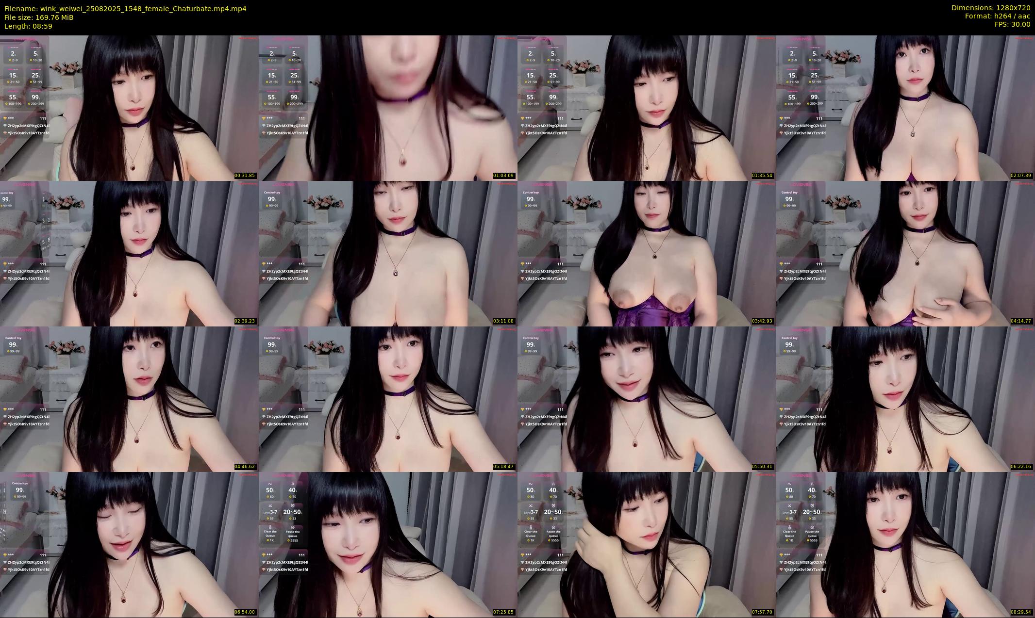 wink_weiwei — 9 minute Chaturbate female cam show recording, 720p, Aug 25, 2025