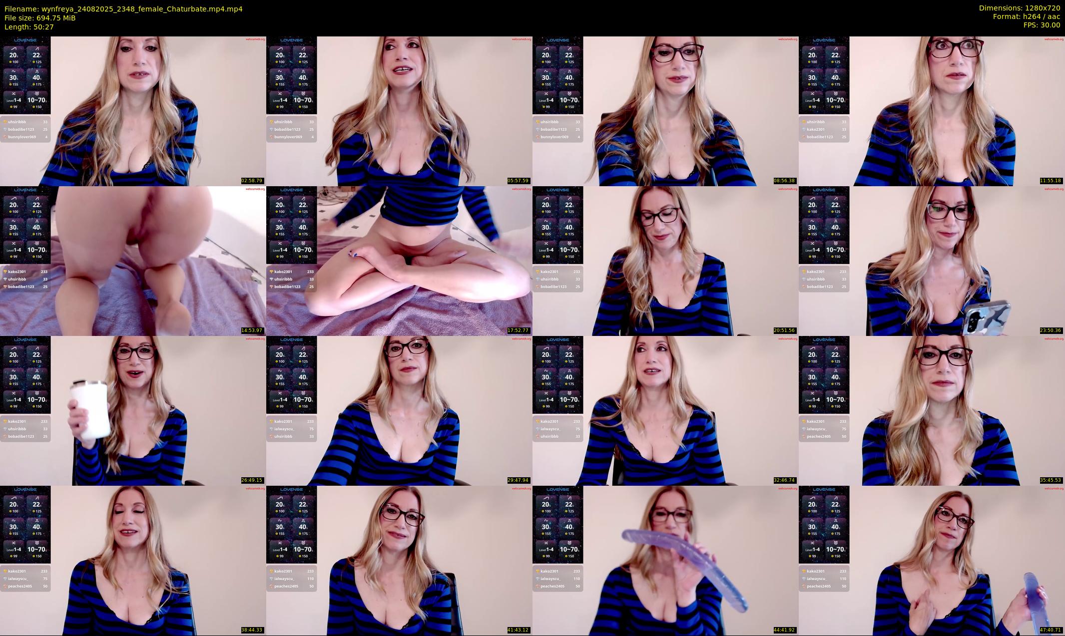 wynfreya — 51 minute Chaturbate female cam show recording, 720p, Aug 24, 2025