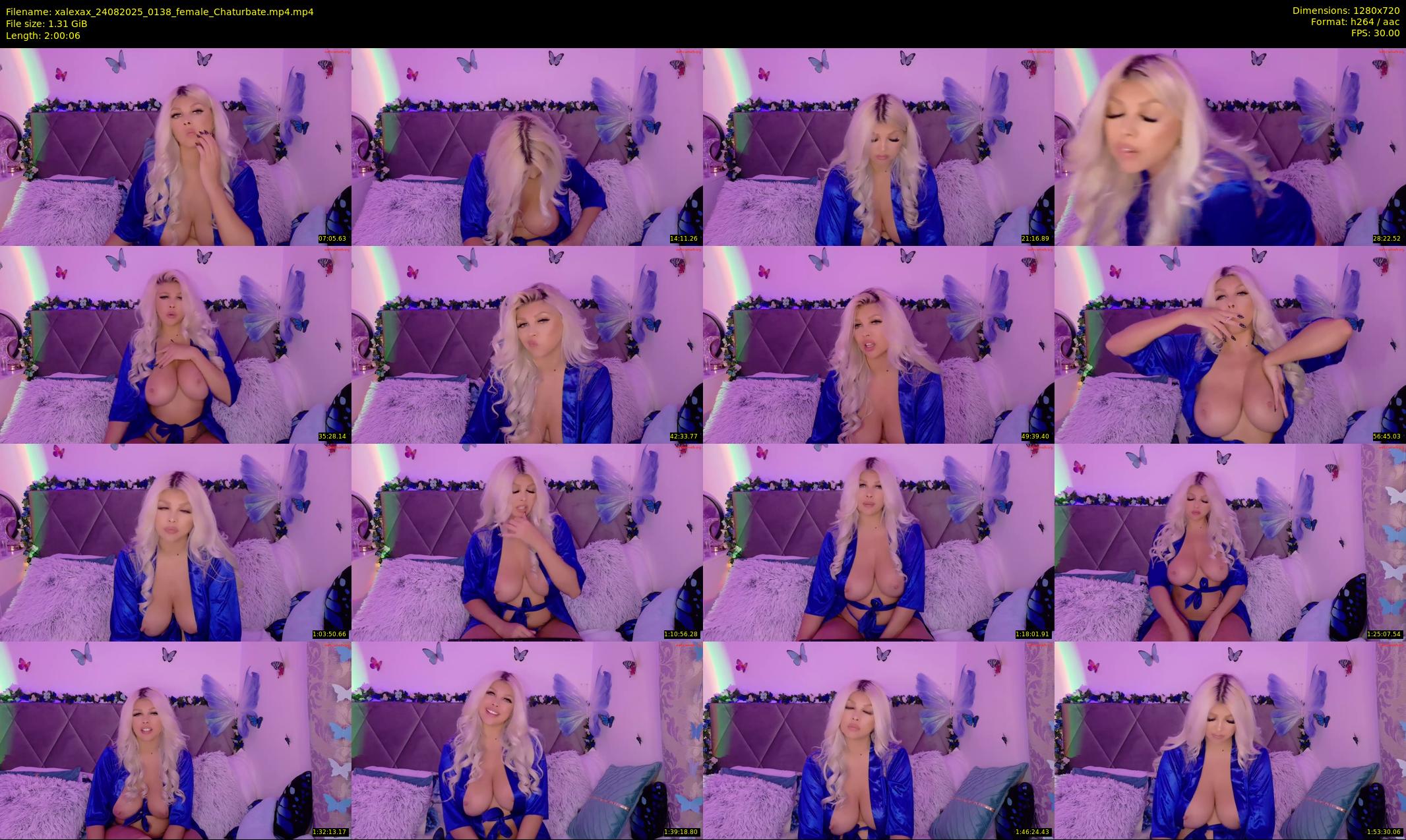 xalexax — 121 minute Chaturbate female cam show recording, 720p, Aug 24, 2025