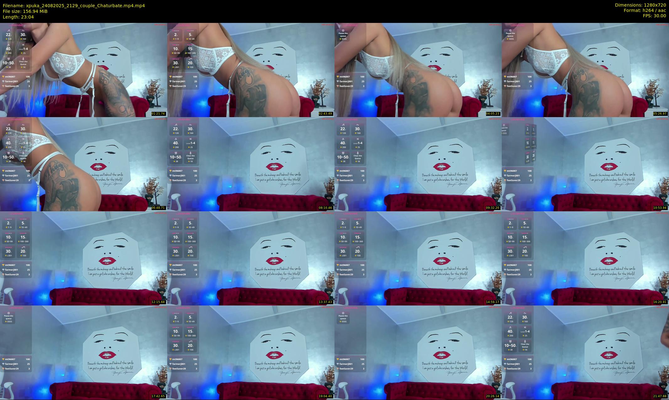 xpuka — 24 minute Chaturbate couple cam show recording, 720p, Aug 24, 2025