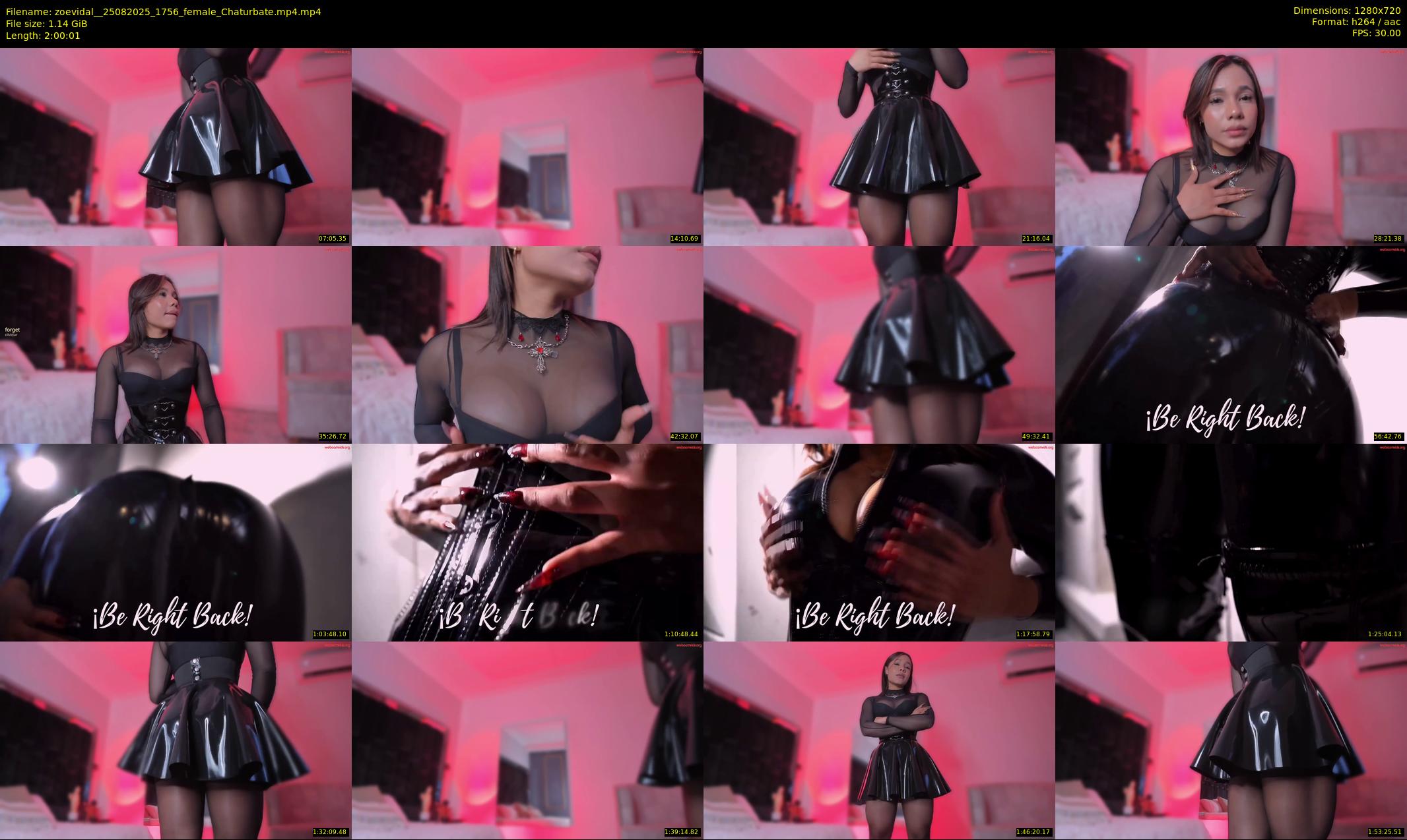 zoevidal_ — 121 minute Chaturbate female cam show recording, 720p, Aug 25, 2025