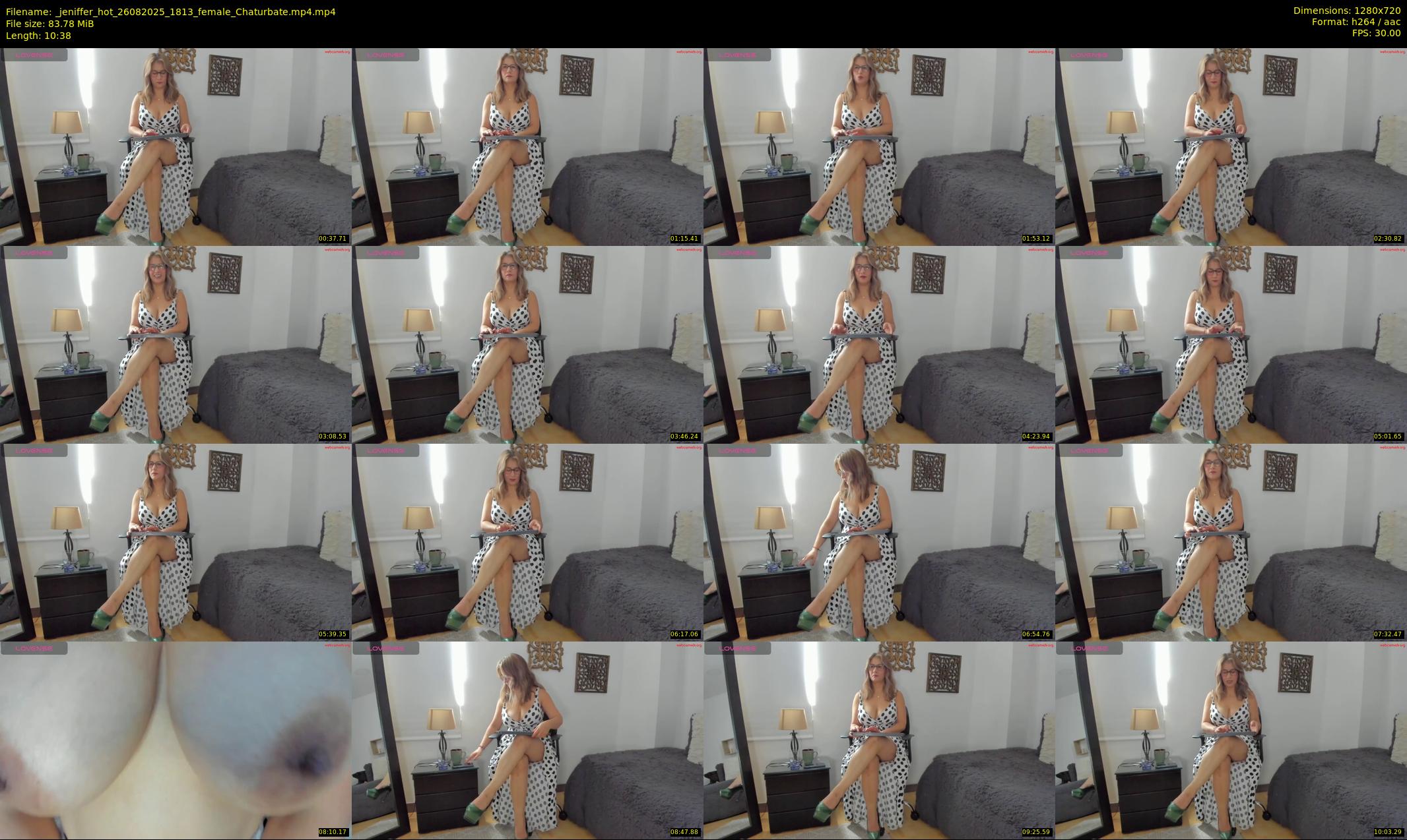 _jeniffer_hot — 11 minute Chaturbate female cam show recording, 720p, Aug 26, 2025