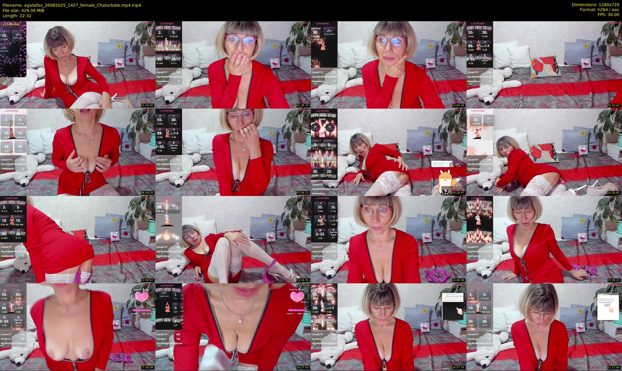 agatafox — 23 minute Chaturbate female cam show recording, 720p, Aug 26, 2025