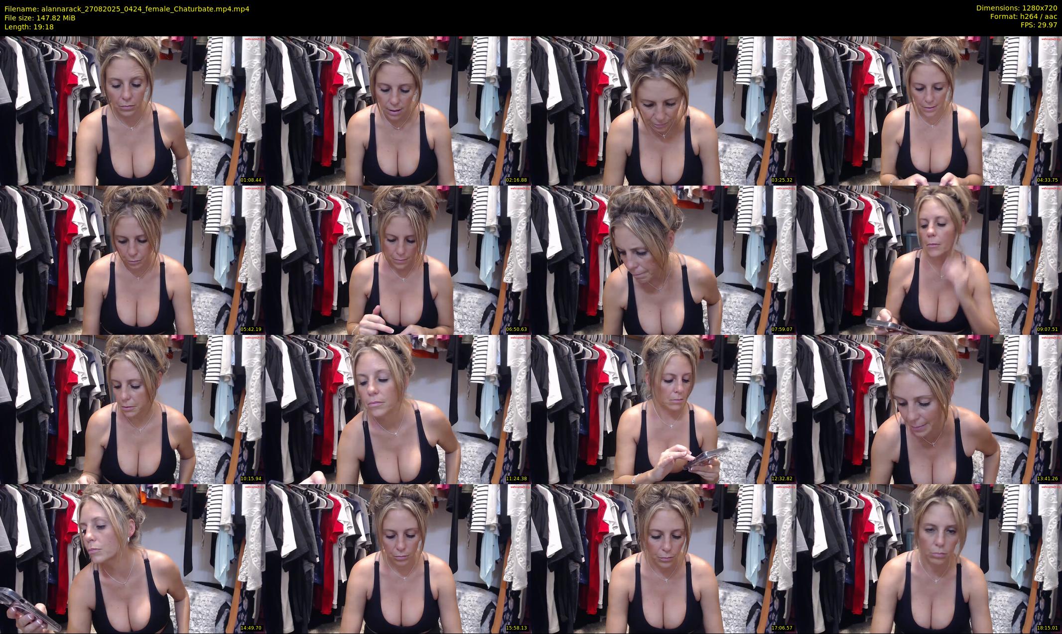 alannarack — 20 minute Chaturbate female cam show recording, 720p, Aug 27, 2025