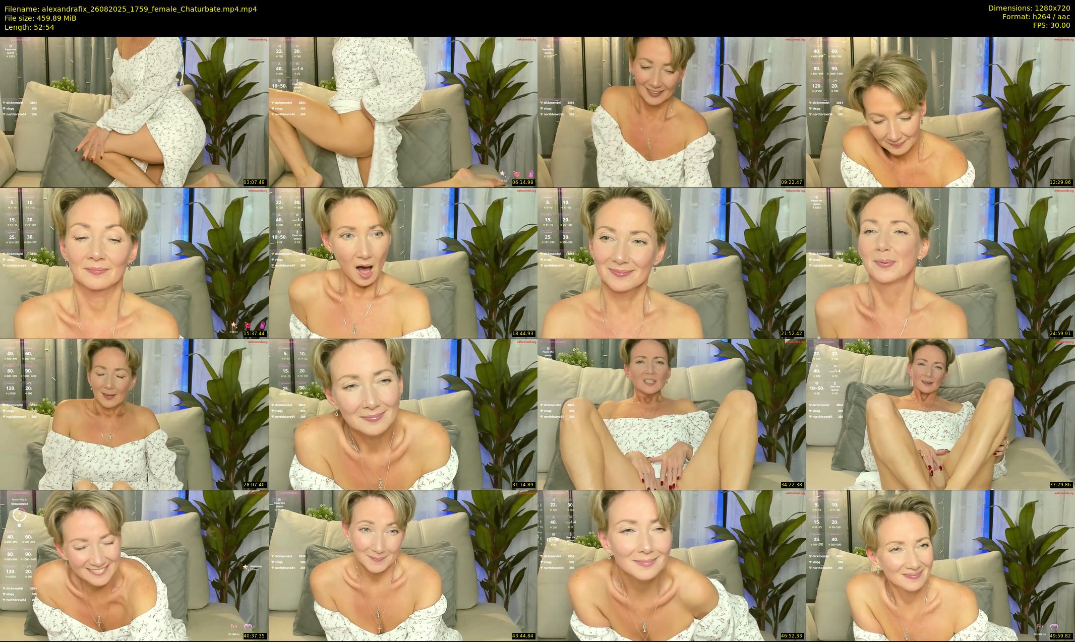 alexandrafix — 53 minute Chaturbate female cam show recording, 720p, Aug 26, 2025