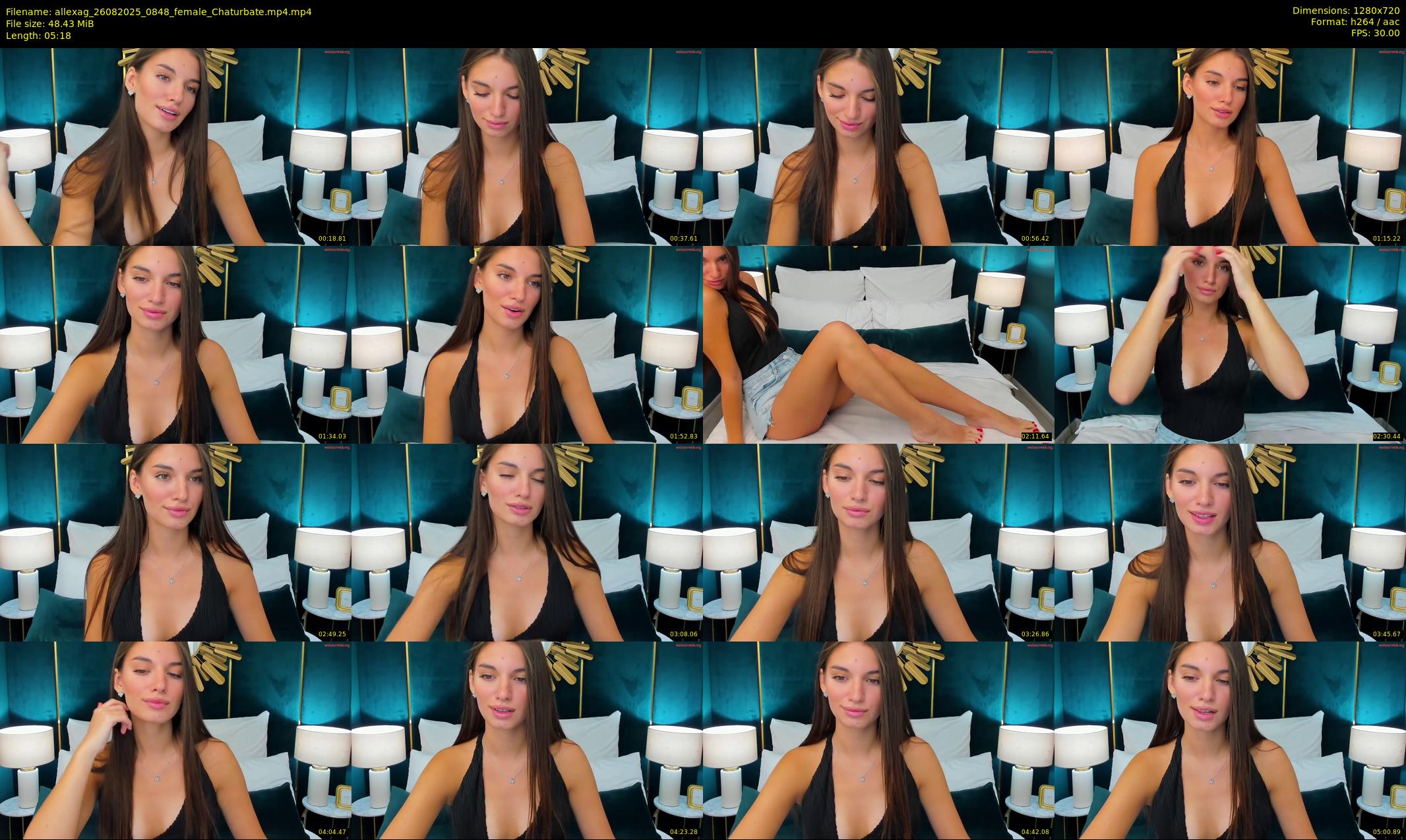 allexag — 6 minute Chaturbate female cam show recording, 720p, Aug 26, 2025