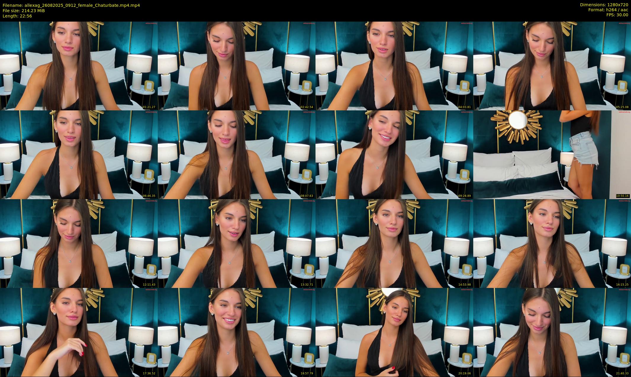 allexag — 23 minute Chaturbate female cam show recording, 720p, Aug 26, 2025