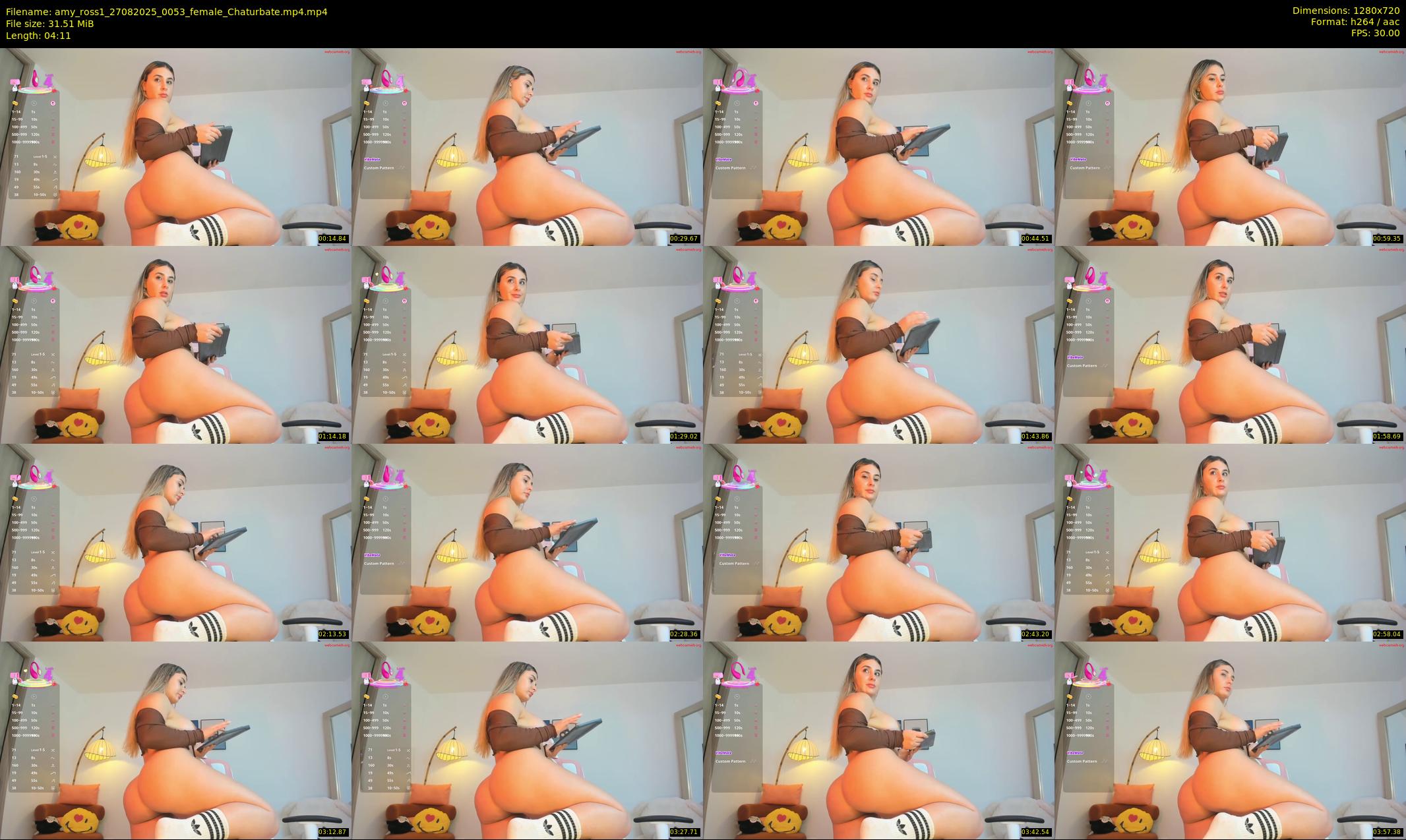 amy_ross1 — 5 minute Chaturbate female cam show recording, 720p, Aug 27, 2025