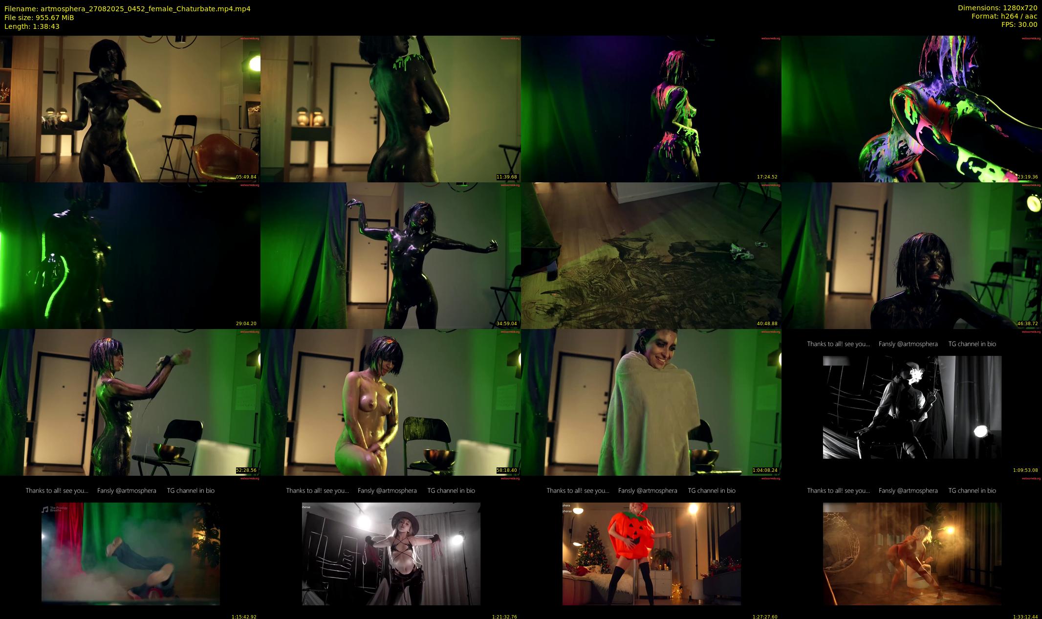 artmosphera — 99 minute Chaturbate female cam show recording, 720p, Aug 27, 2025