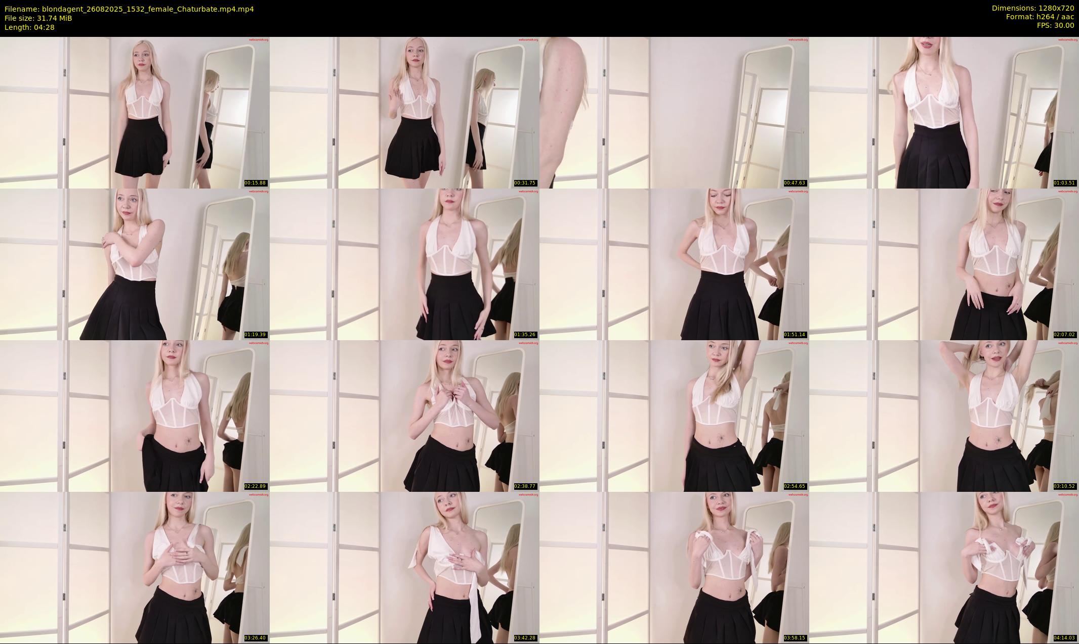 blondagent — 5 minute Chaturbate female cam show recording, 720p, Aug 26, 2025