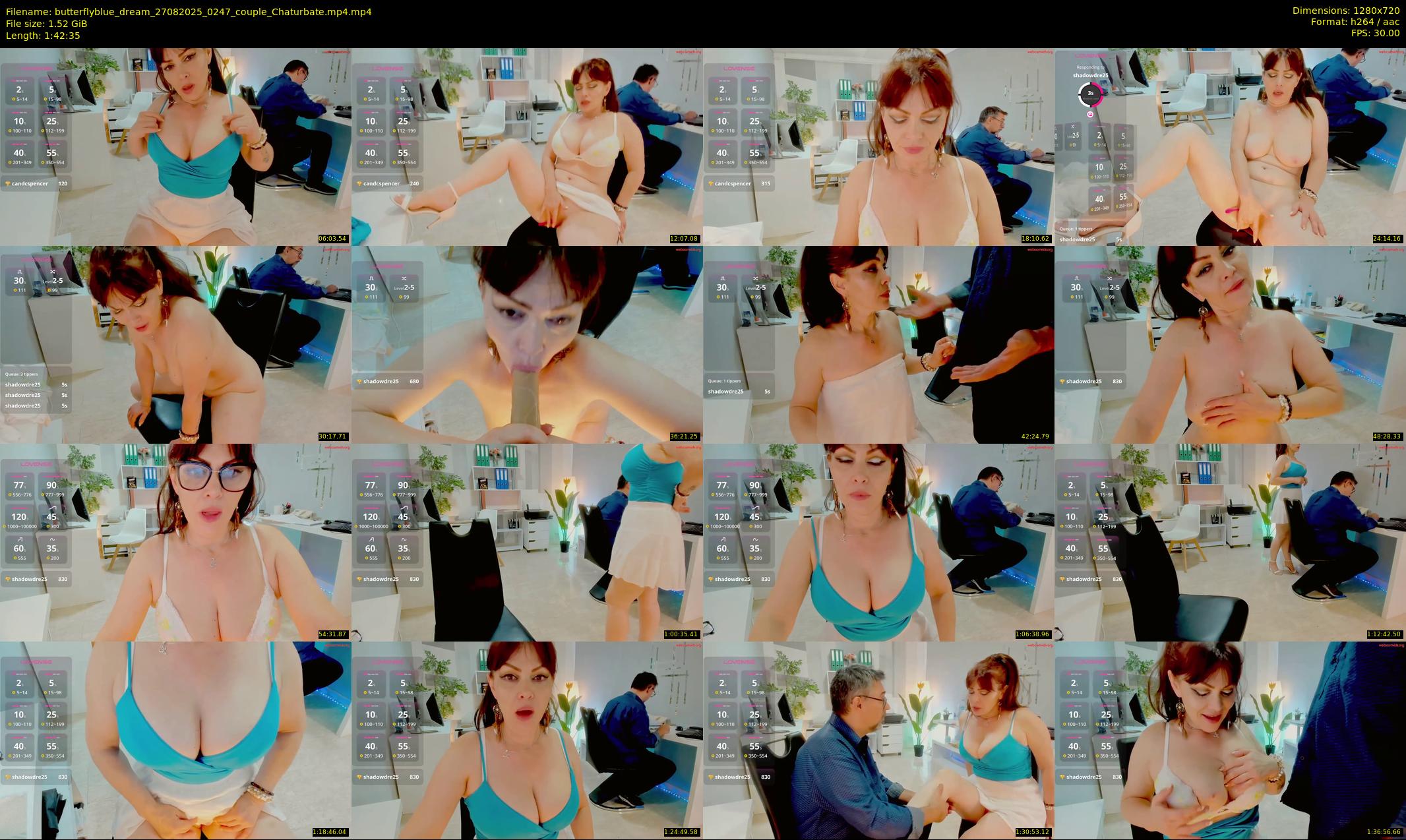 butterflyblue_dream — 103 minute Chaturbate couple cam show recording, 720p, Aug 27, 2025