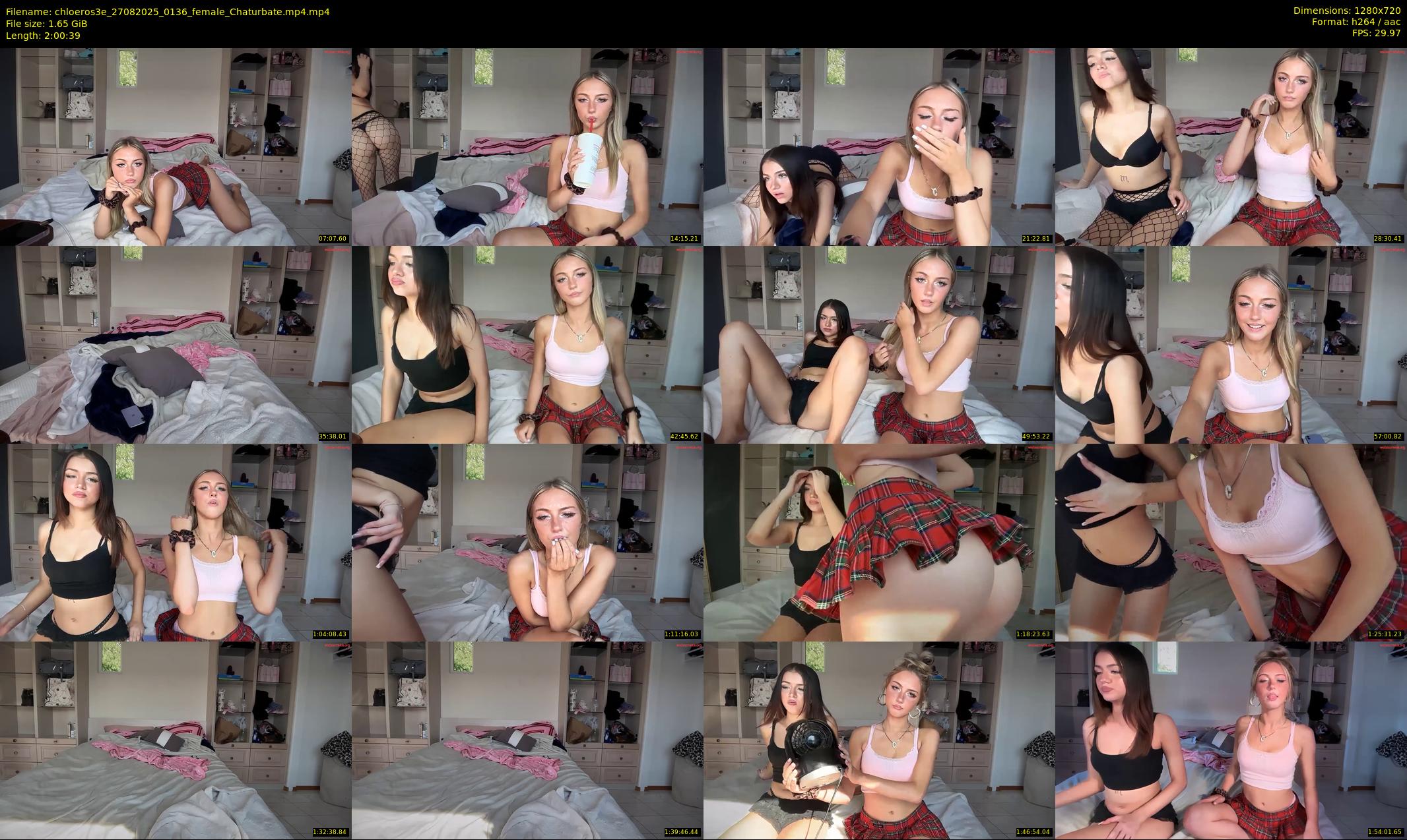 chloeros3e — 121 minute Chaturbate female cam show recording, 720p, Aug 27, 2025