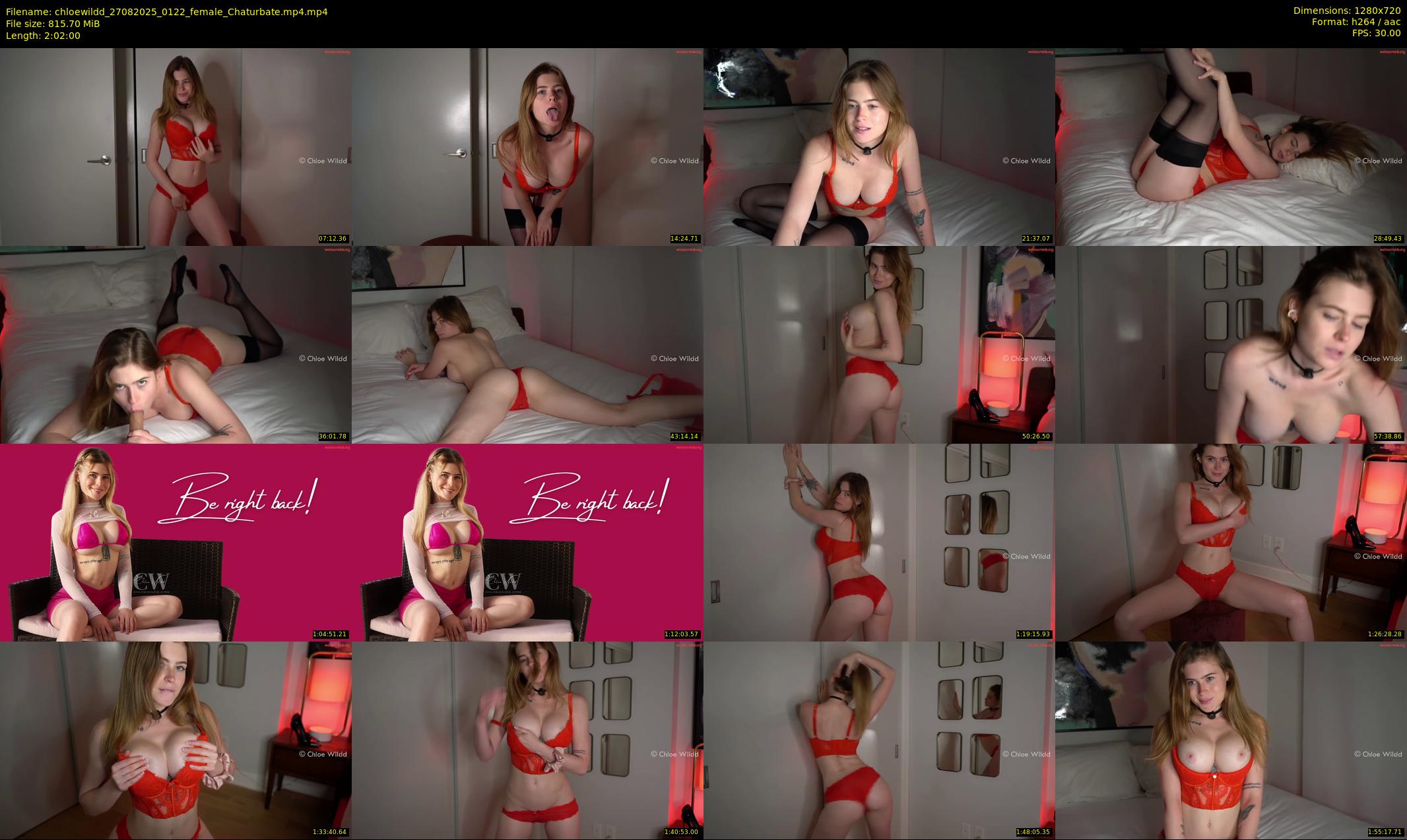 chloewildd — 122 minute Chaturbate female cam show recording, 720p, Aug 27, 2025