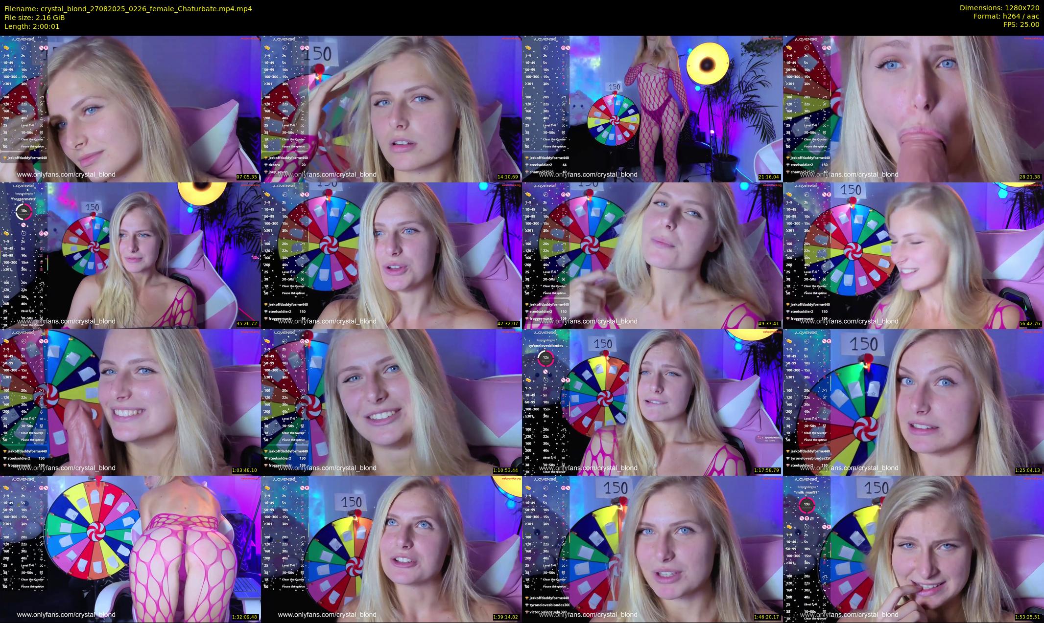crystal_blond — 121 minute Chaturbate female cam show recording, 720p, Aug 27, 2025