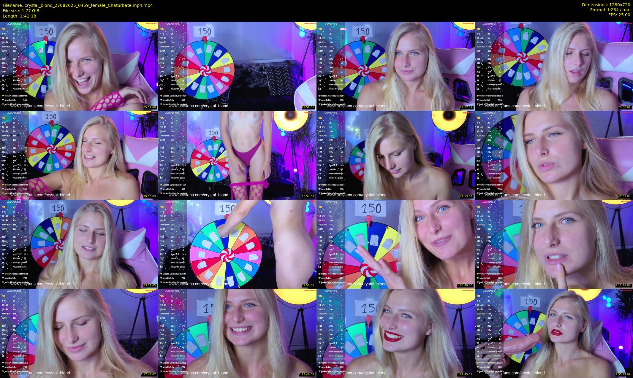 crystal_blond — 102 minute Chaturbate female cam show recording, 720p, Aug 27, 2025