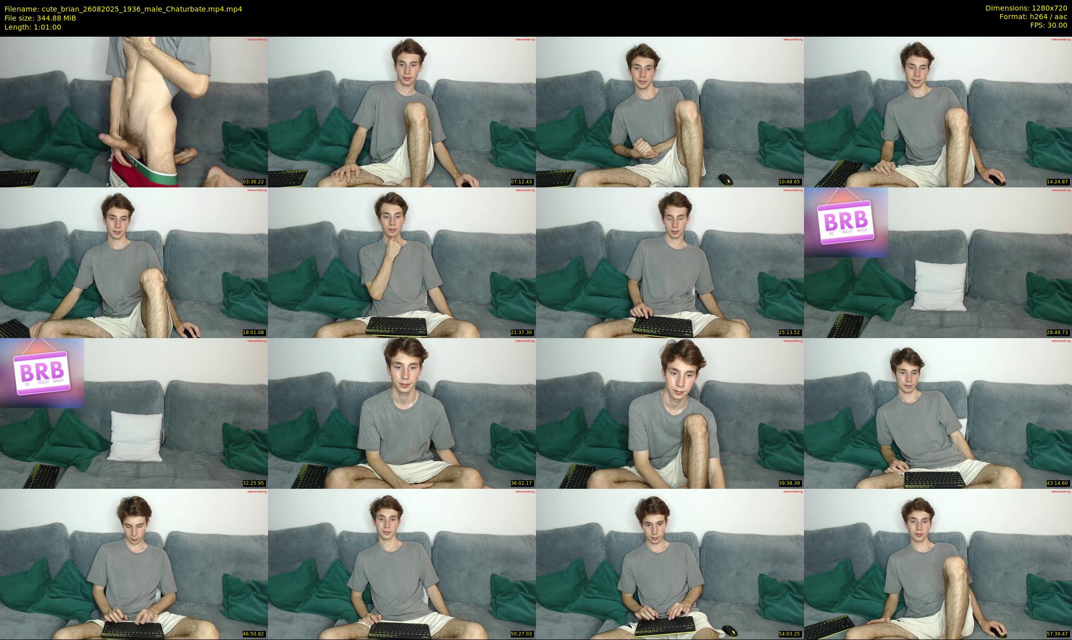 cute_brian — 61 minute Chaturbate male cam show recording, 720p, Aug 26, 2025