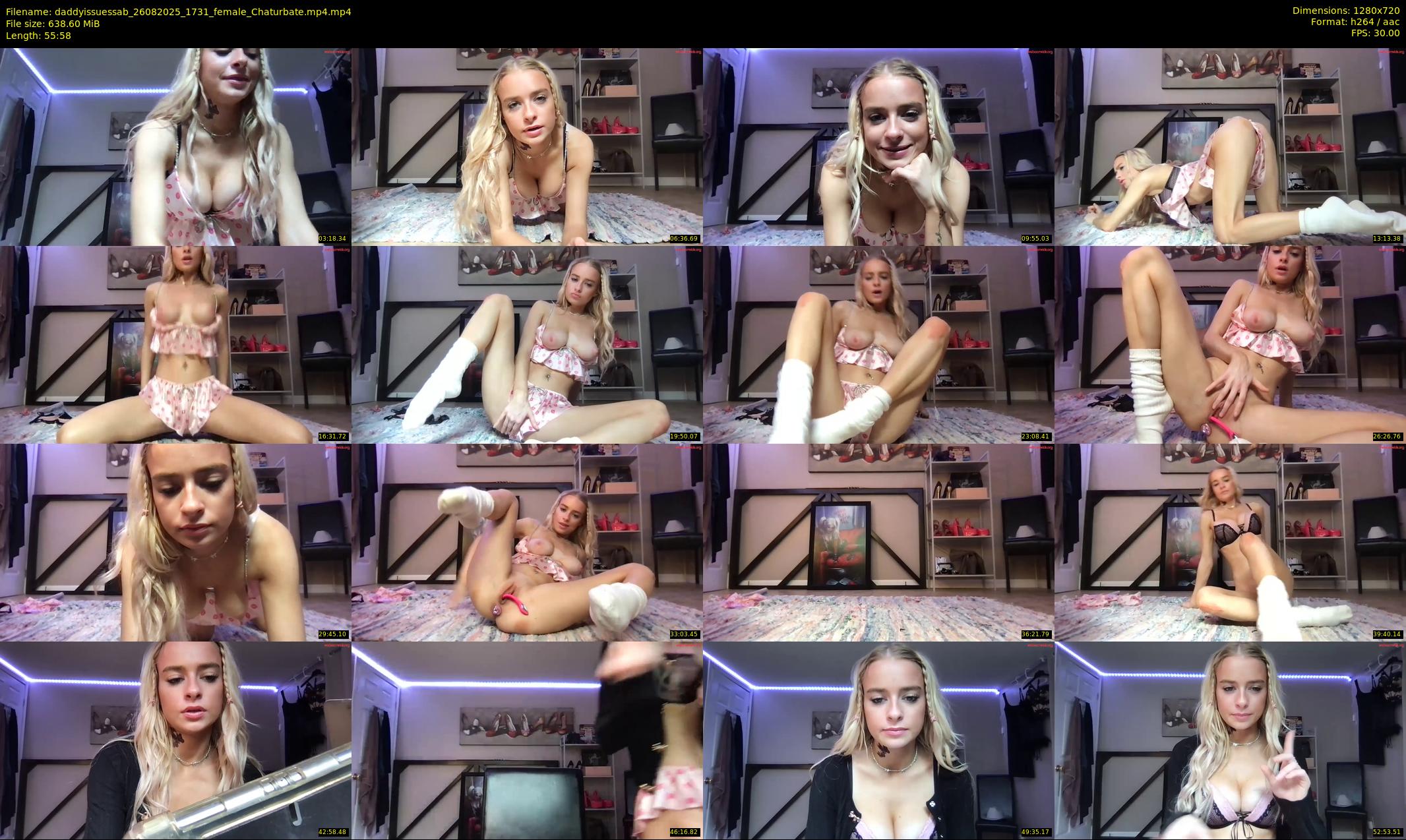 daddyissuessab — 56 minute Chaturbate female cam show recording, 720p, Aug 26, 2025