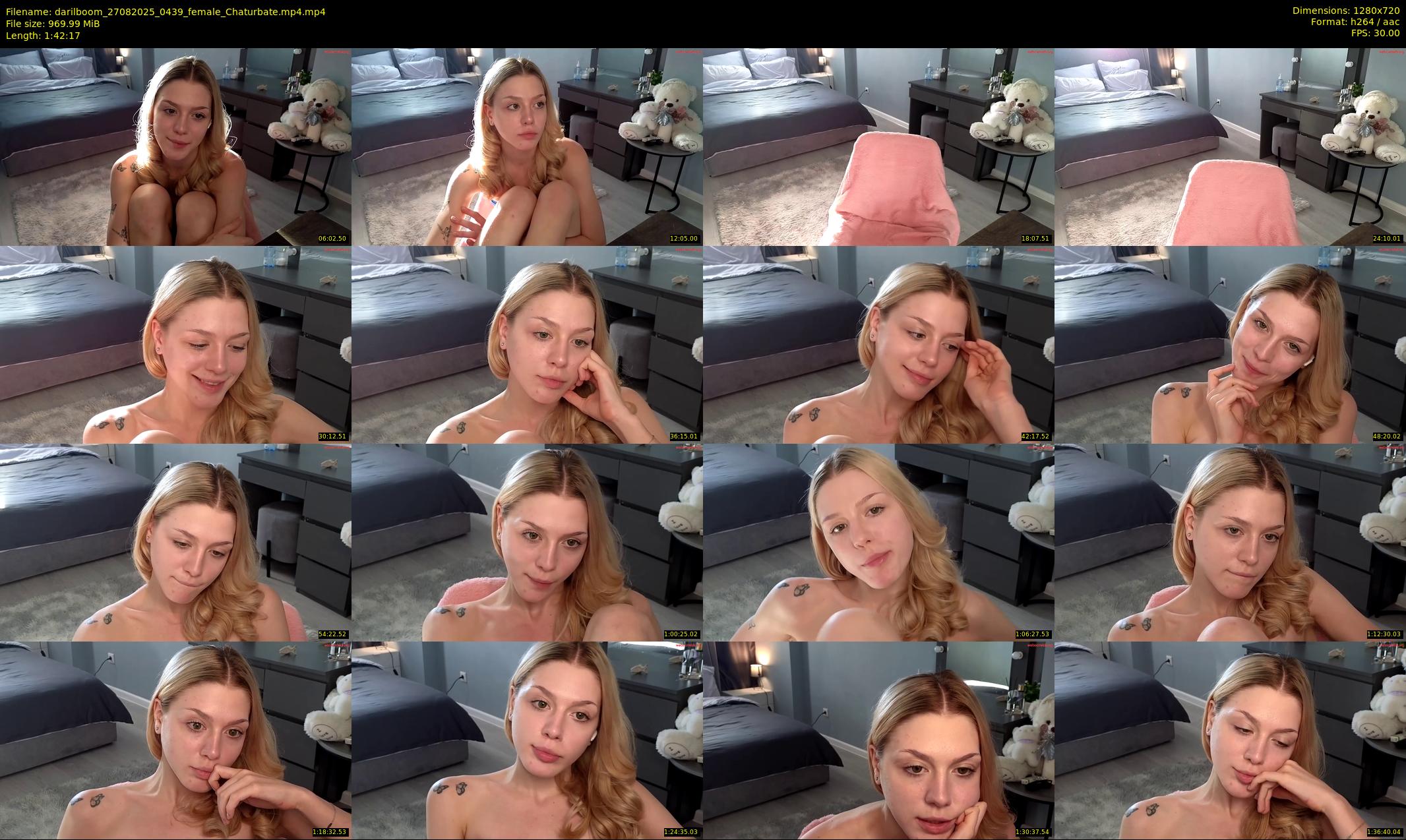 darilboom — 103 minute Chaturbate female cam show recording, 720p, Aug 27, 2025