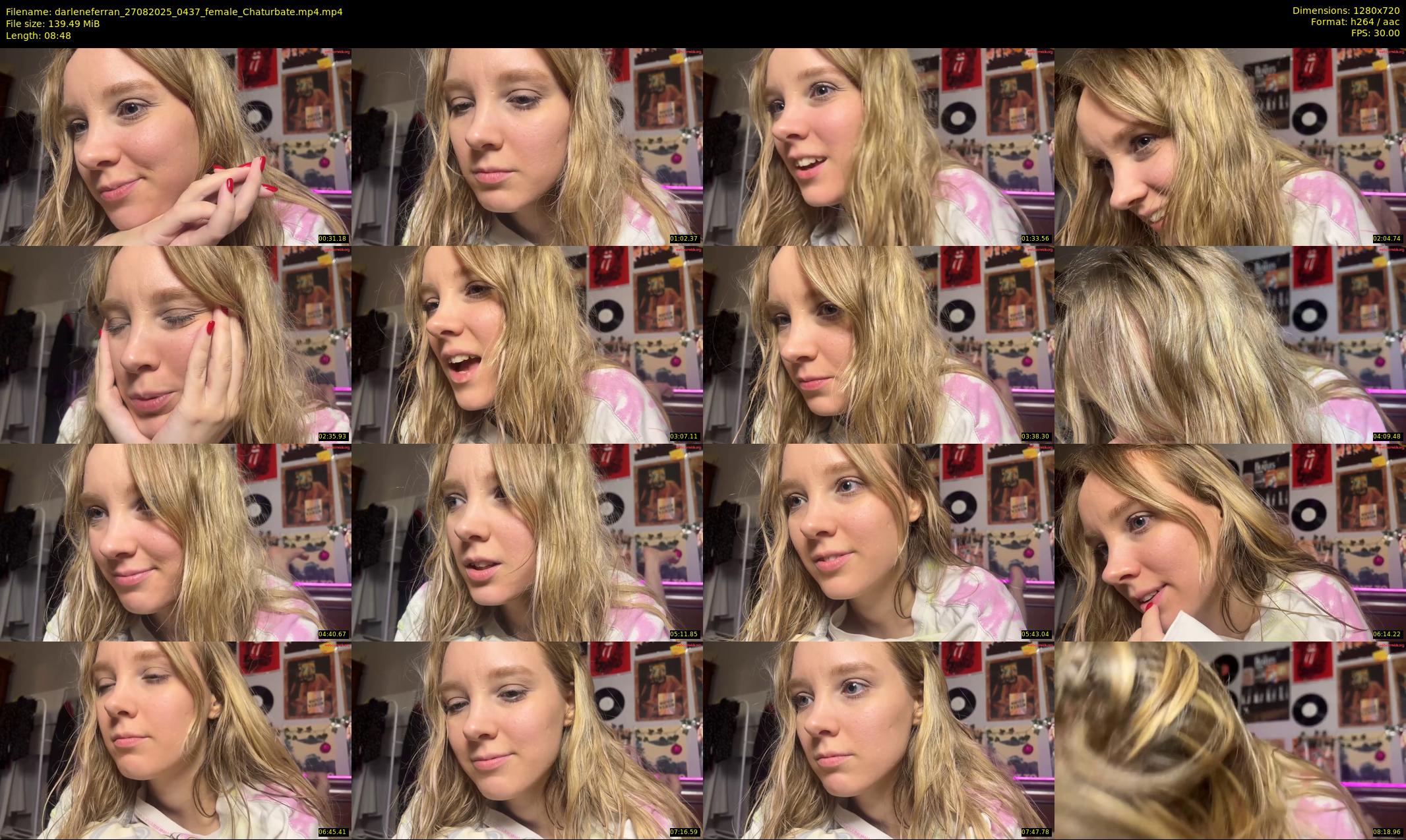 darleneferran — 9 minute Chaturbate female cam show recording, 720p, Aug 27, 2025